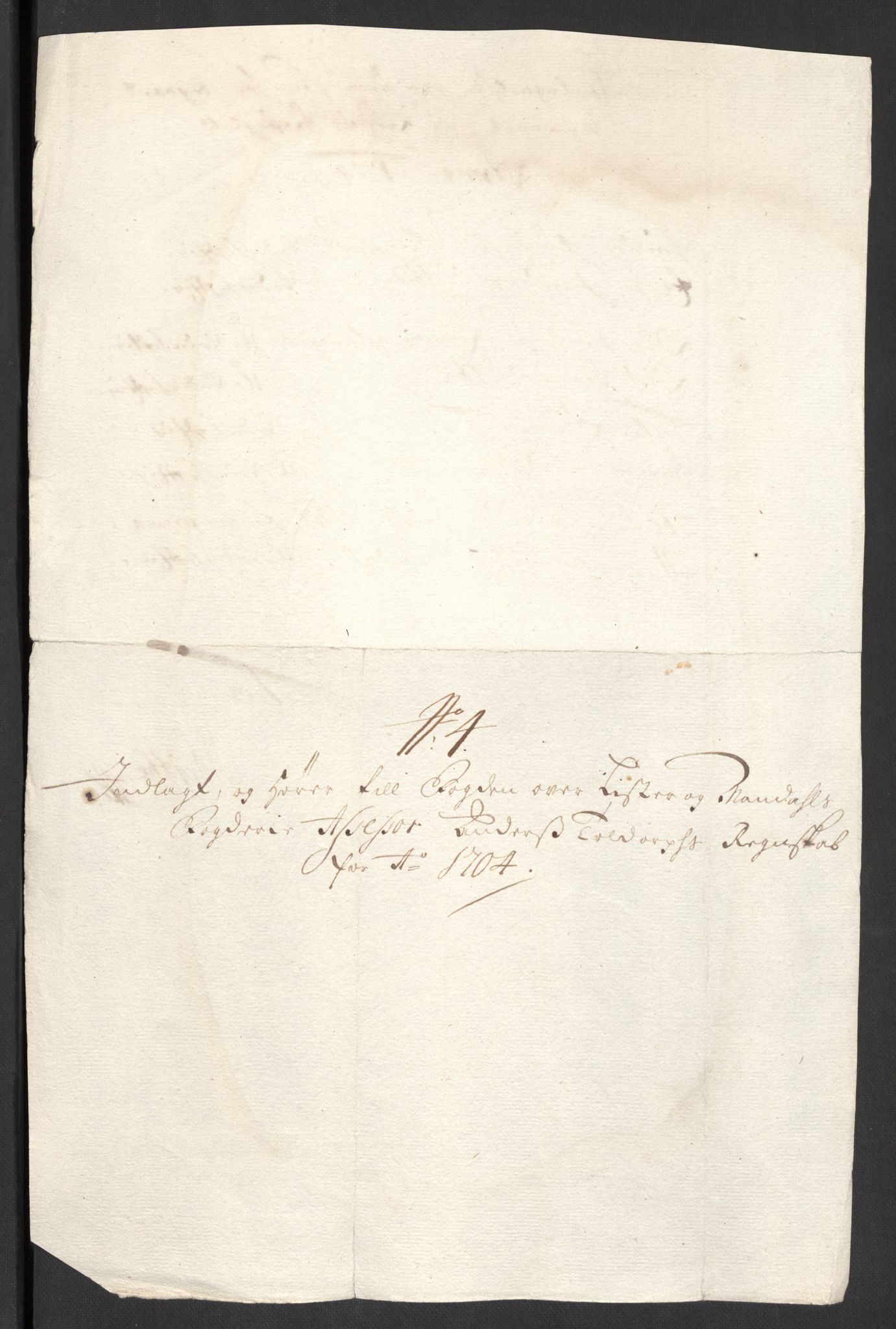 Rentekammeret inntil 1814, Reviderte regnskaper, Fogderegnskap, RA/EA-4092/R43/L2550: Fogderegnskap Lista og Mandal, 1703-1704, p. 253