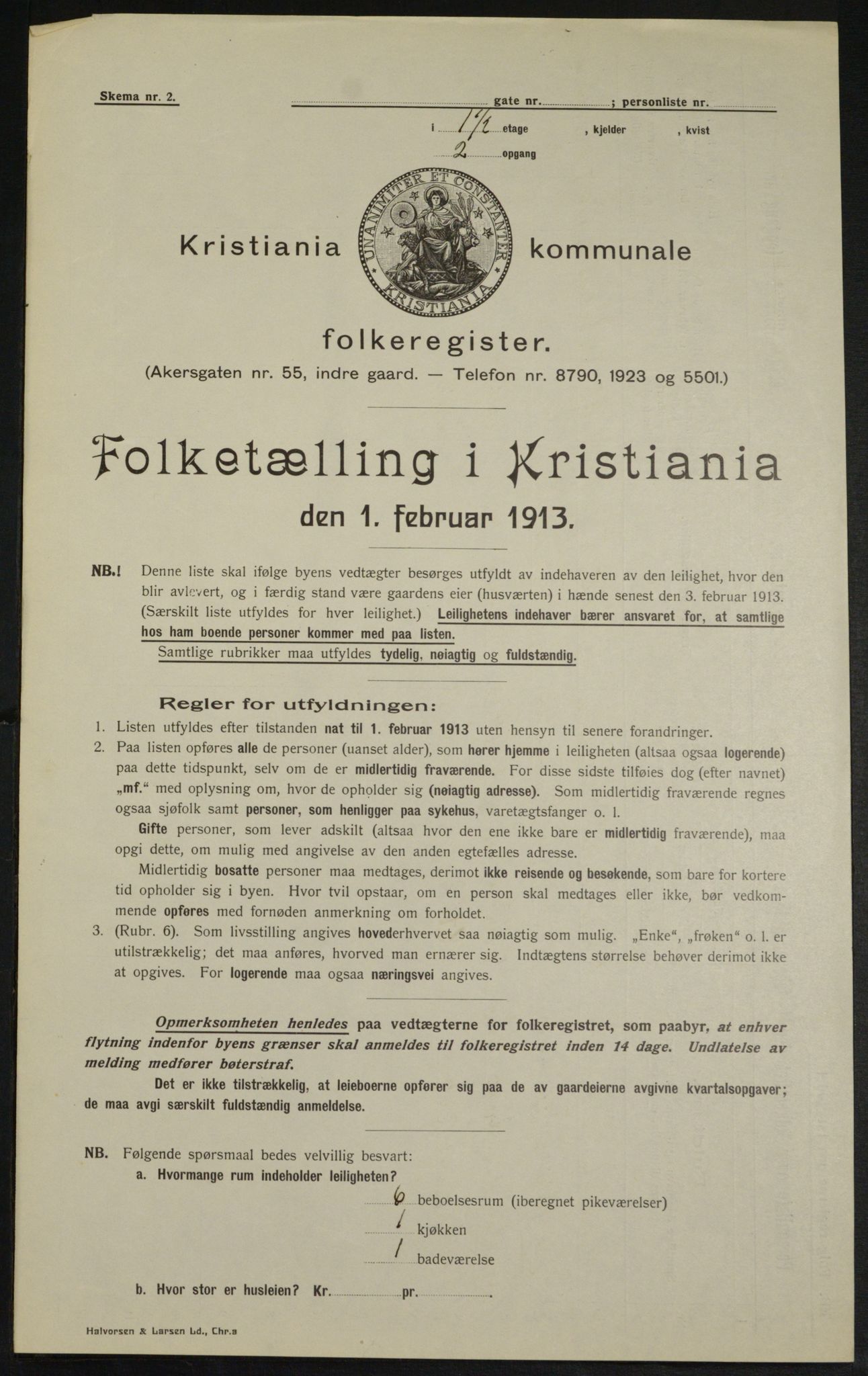 OBA, Municipal Census 1913 for Kristiania, 1913, p. 34263