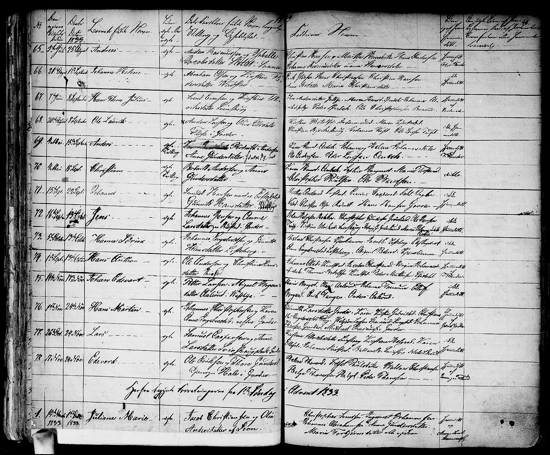 Vestby prestekontor Kirkebøker, AV/SAO-A-10893/F/Fa/L0006: Parish register (official) no. I 6, 1827-1849, p. 48