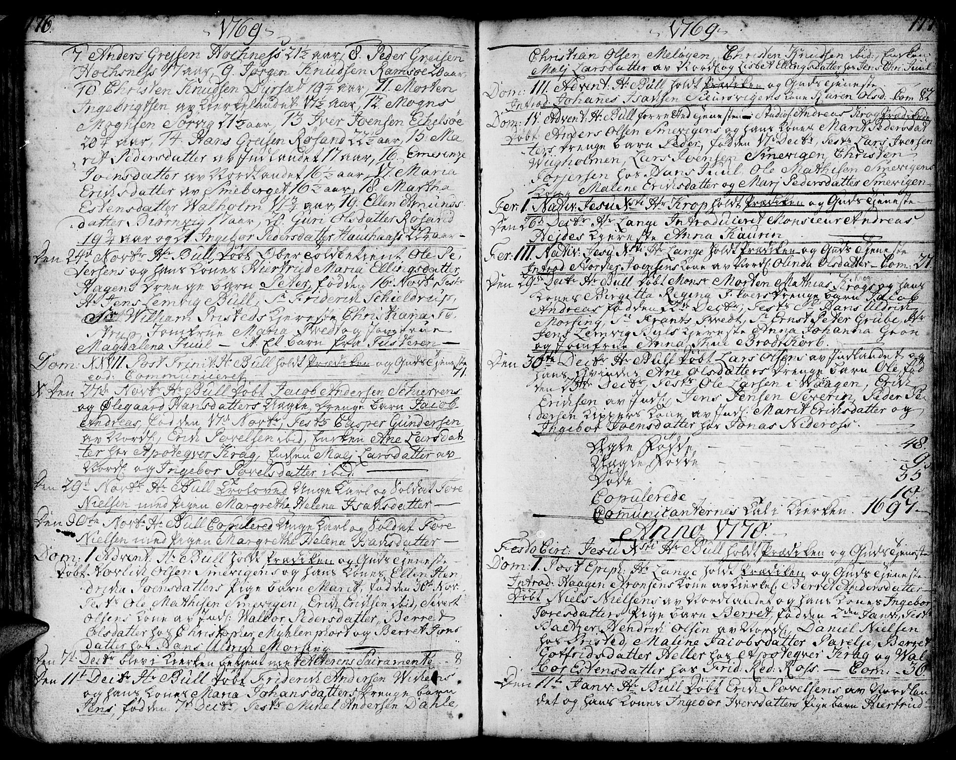Ministerialprotokoller, klokkerbøker og fødselsregistre - Møre og Romsdal, SAT/A-1454/572/L0840: Parish register (official) no. 572A03, 1754-1784, p. 176-177