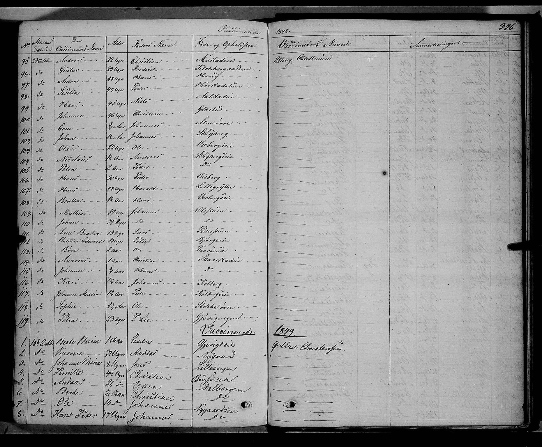 Vardal prestekontor, AV/SAH-PREST-100/H/Ha/Haa/L0005: Parish register (official) no. 5, 1831-1853, p. 356