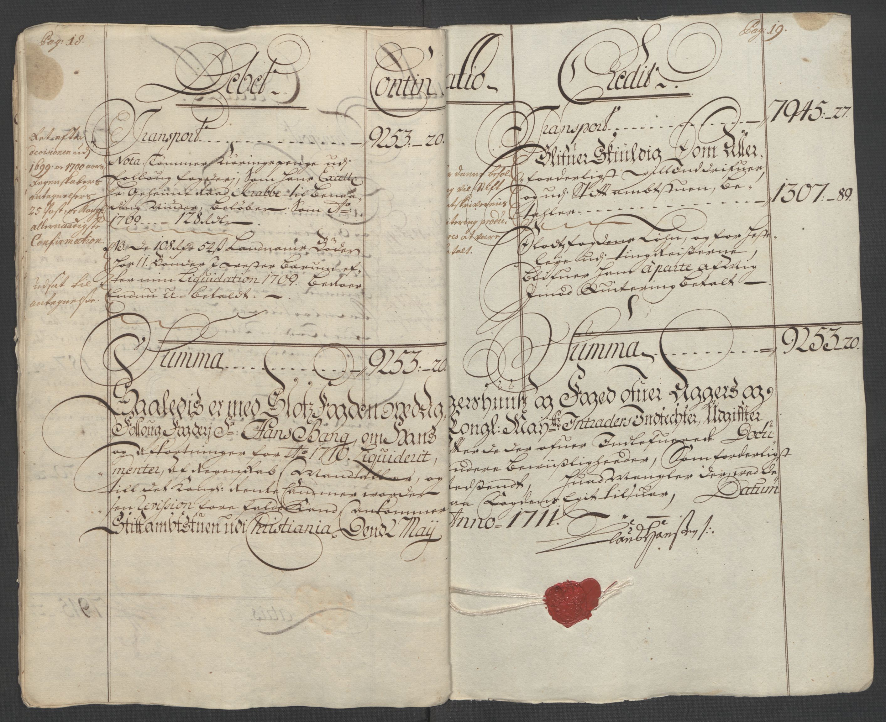 Rentekammeret inntil 1814, Reviderte regnskaper, Fogderegnskap, AV/RA-EA-4092/R10/L0448: Fogderegnskap Aker og Follo, 1710-1711, p. 25