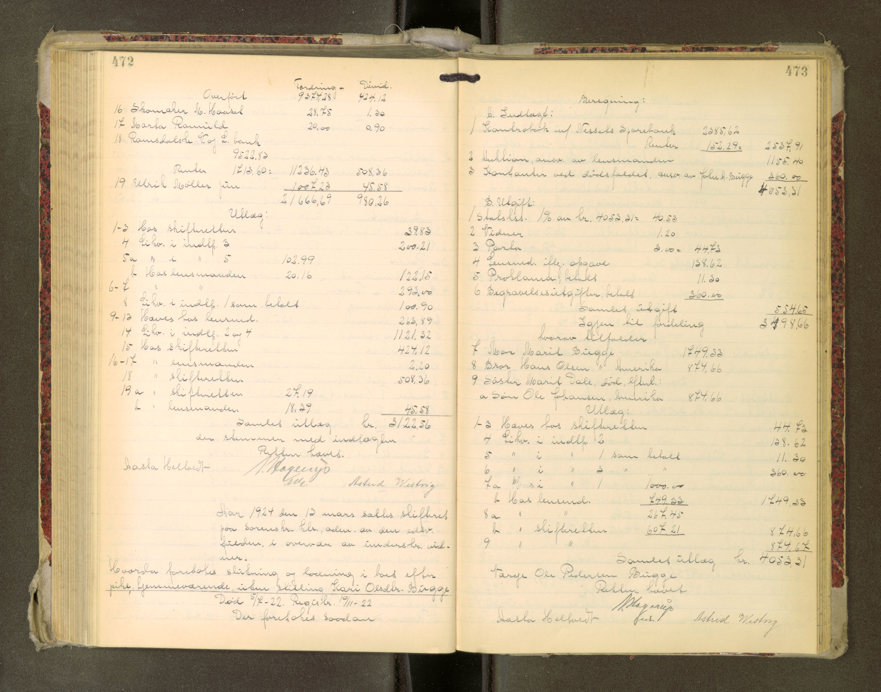 Romsdal sorenskriveri, AV/SAT-A-4149/1/3/3A/L0022: Skifteutlodnings Protokoll, 1920-1924, p. 472-473
