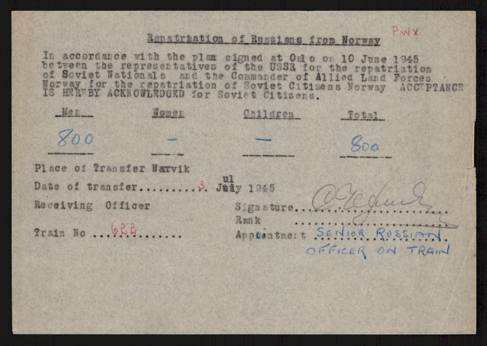 Flyktnings- og fangedirektoratet, Repatrieringskontoret, RA/S-1681/D/Db/L0016: Displaced Persons (DPs) og sivile tyskere, 1945-1948, p. 625