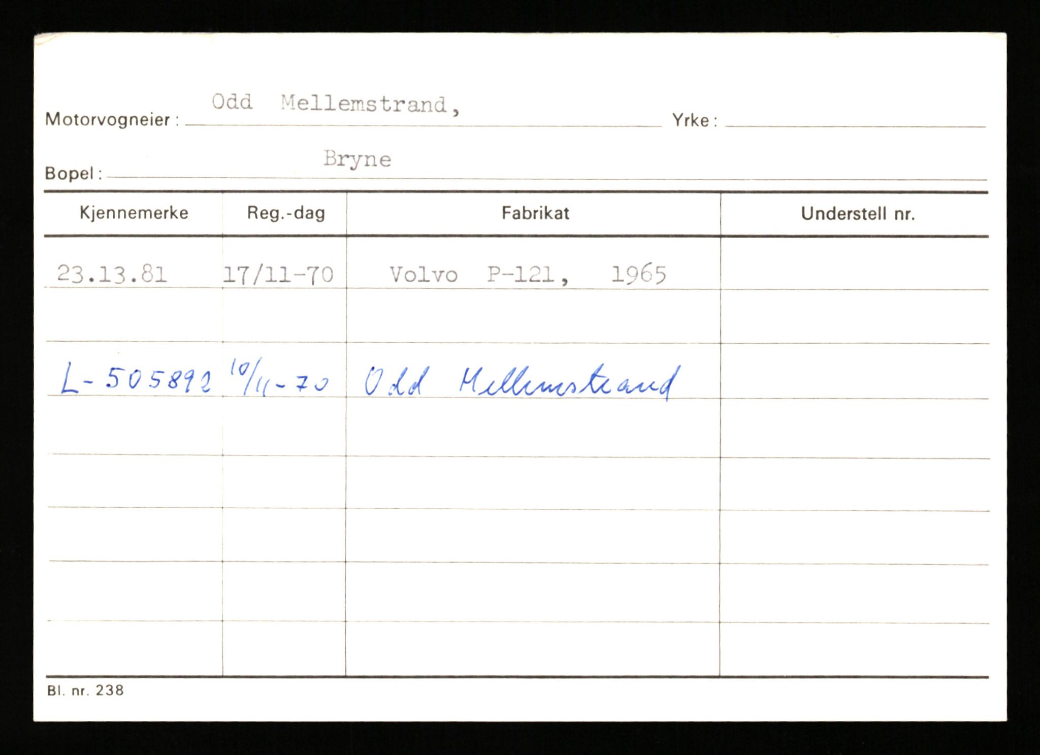 Stavanger trafikkstasjon, AV/SAST-A-101942/0/G/L0010: Registreringsnummer: 130000 - 239953, 1930-1971, p. 2871