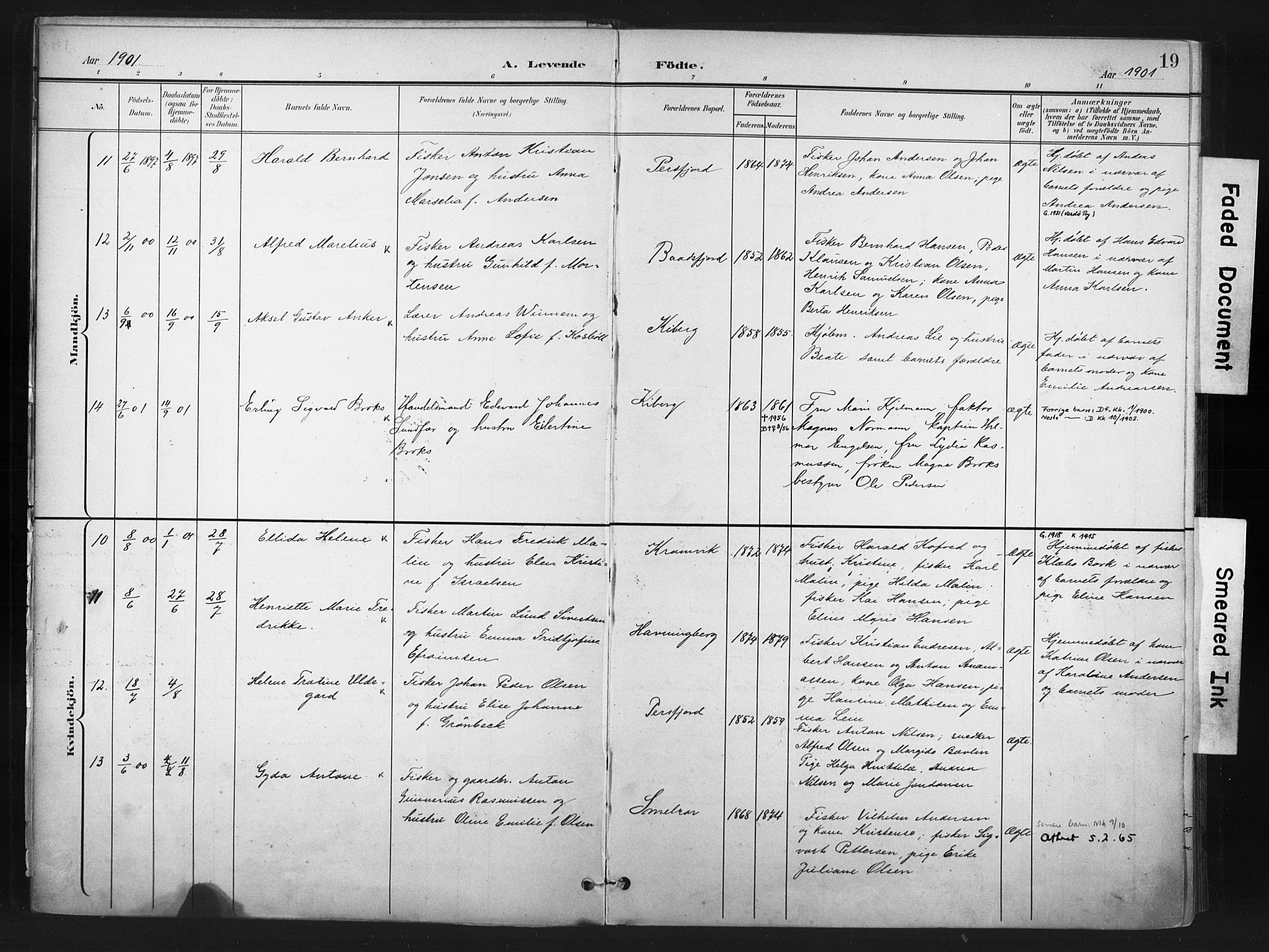 Vardø sokneprestkontor, AV/SATØ-S-1332/H/Ha/L0011kirke: Parish register (official) no. 11, 1897-1911, p. 19