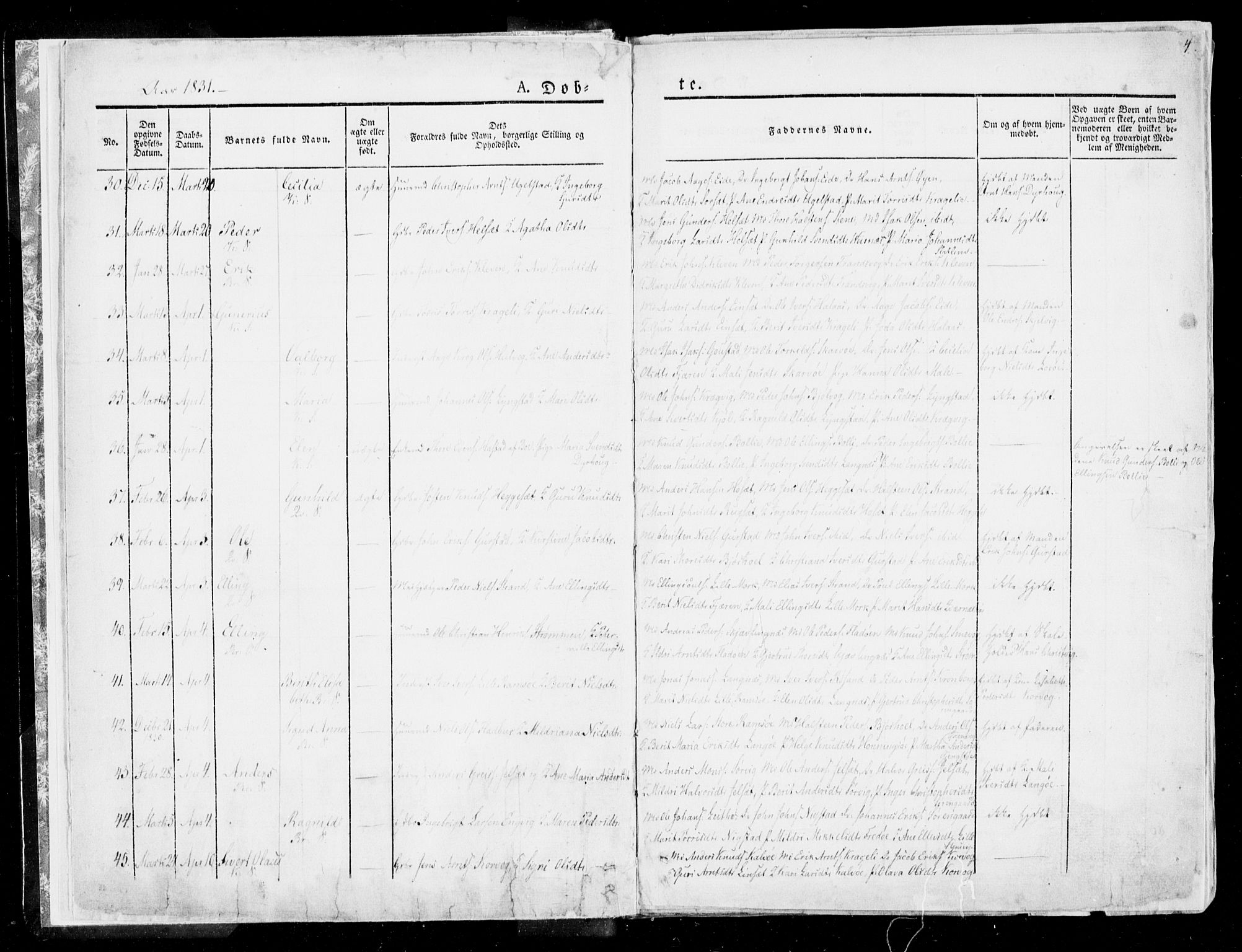 Ministerialprotokoller, klokkerbøker og fødselsregistre - Møre og Romsdal, AV/SAT-A-1454/568/L0803: Parish register (official) no. 568A10, 1830-1853, p. 4