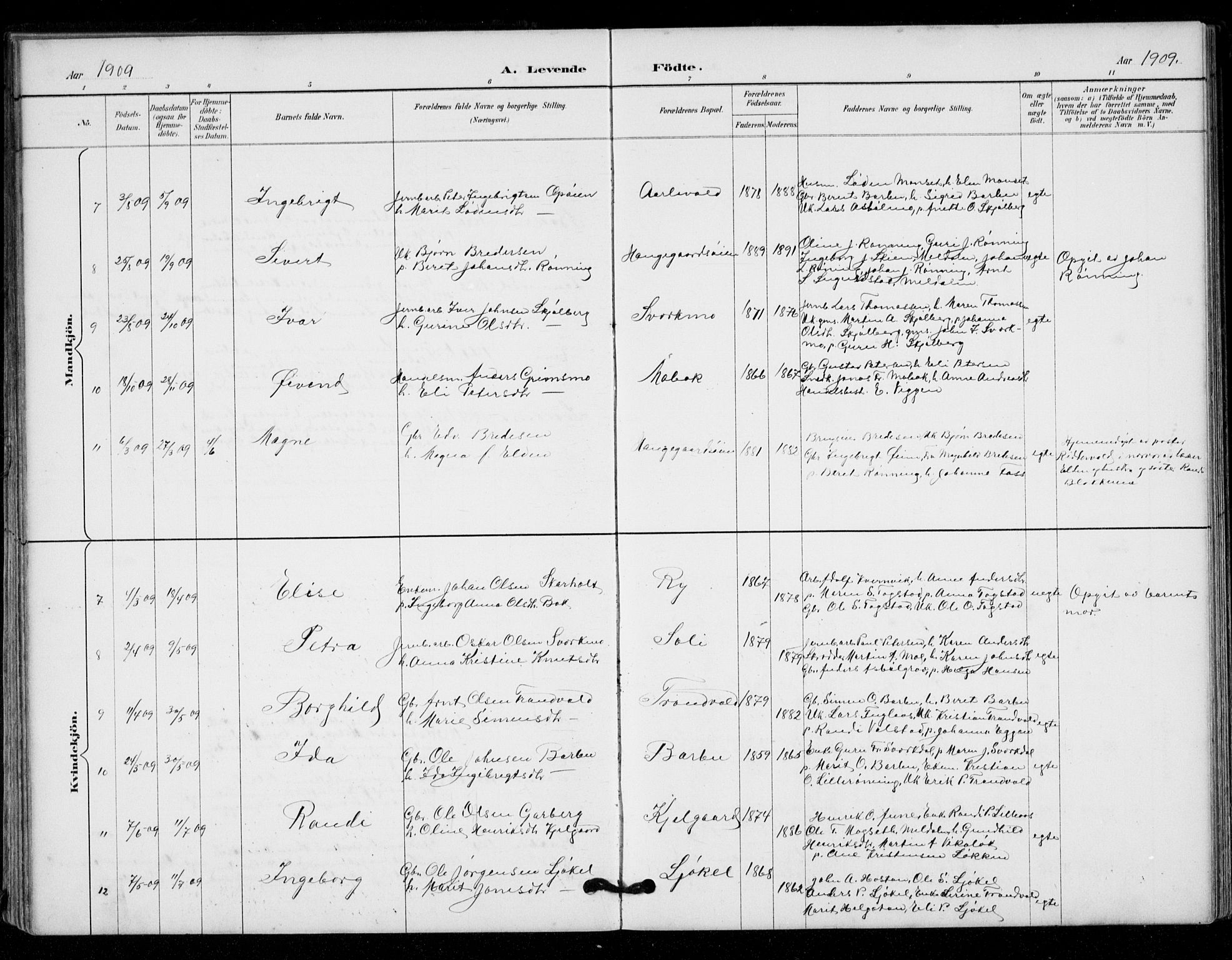 Ministerialprotokoller, klokkerbøker og fødselsregistre - Sør-Trøndelag, AV/SAT-A-1456/671/L0841: Parish register (official) no. 671A03, 1893-1915