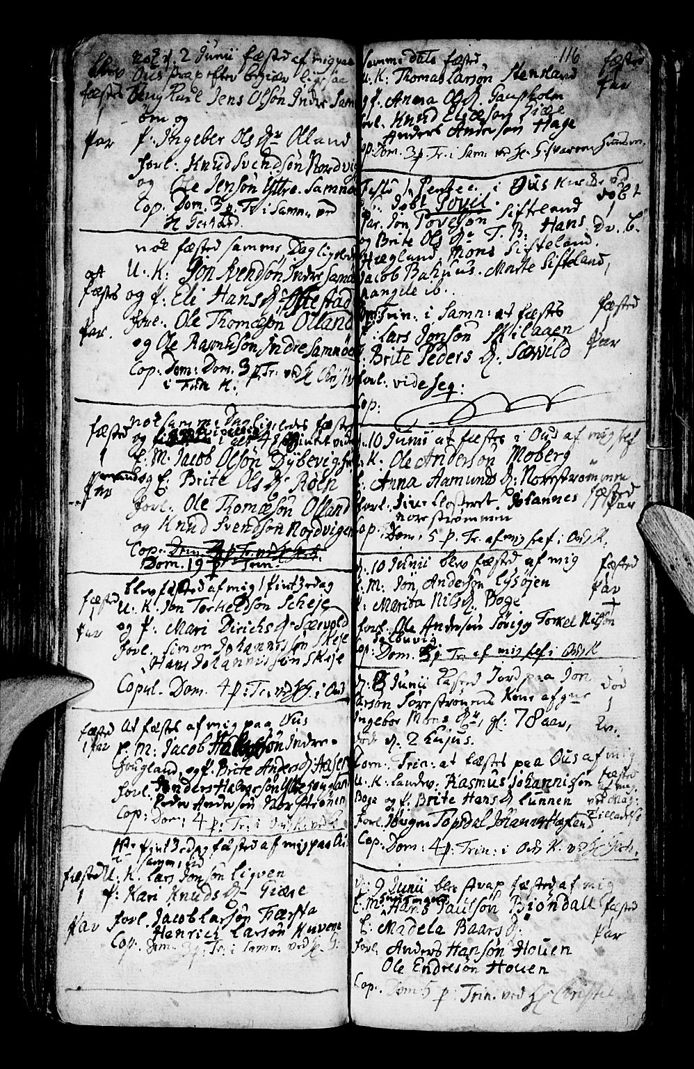 Os sokneprestembete, SAB/A-99929: Parish register (official) no. A 9, 1766-1779, p. 116