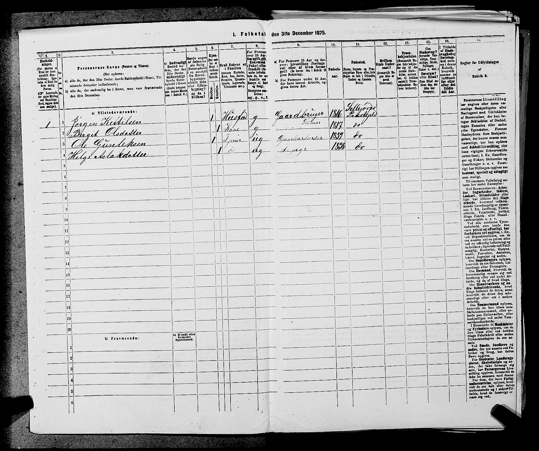 SAKO, 1875 census for 0828P Seljord, 1875, p. 383