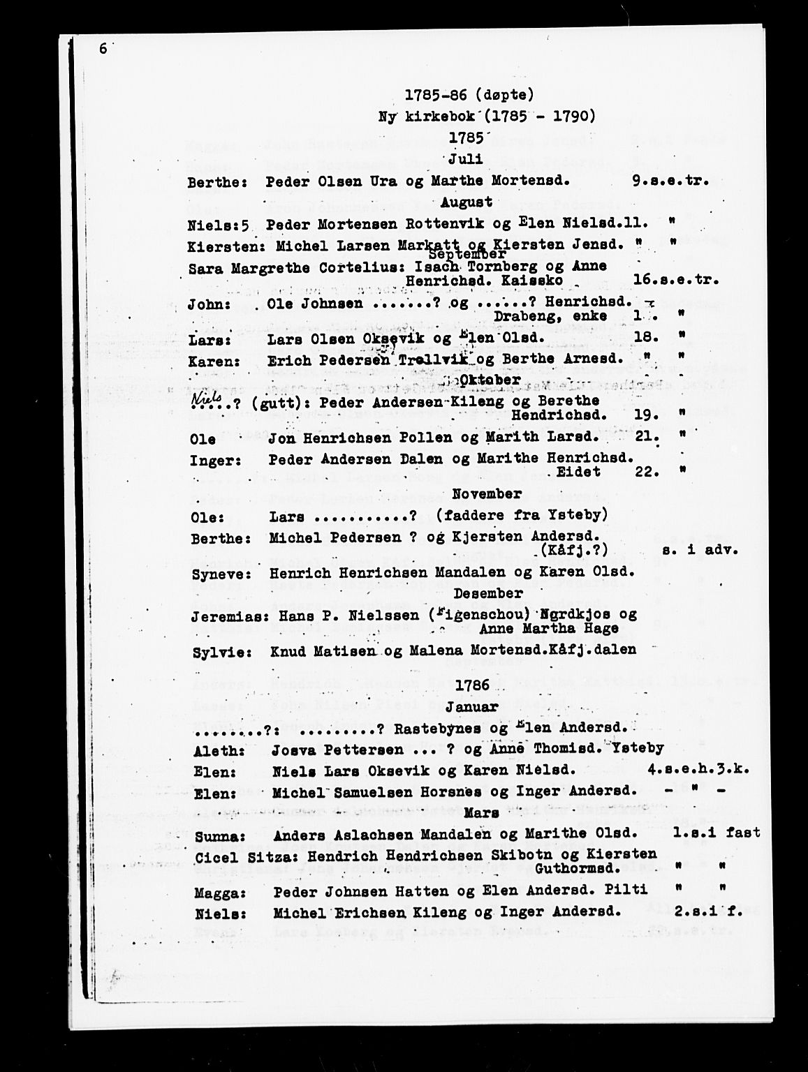 Lyngen sokneprestembete, AV/SATØ-S-1289/H/He/Hea/L0002kirke: Parish register (official) no. 2 og 3 (avskrift), 1782-1790, p. 6