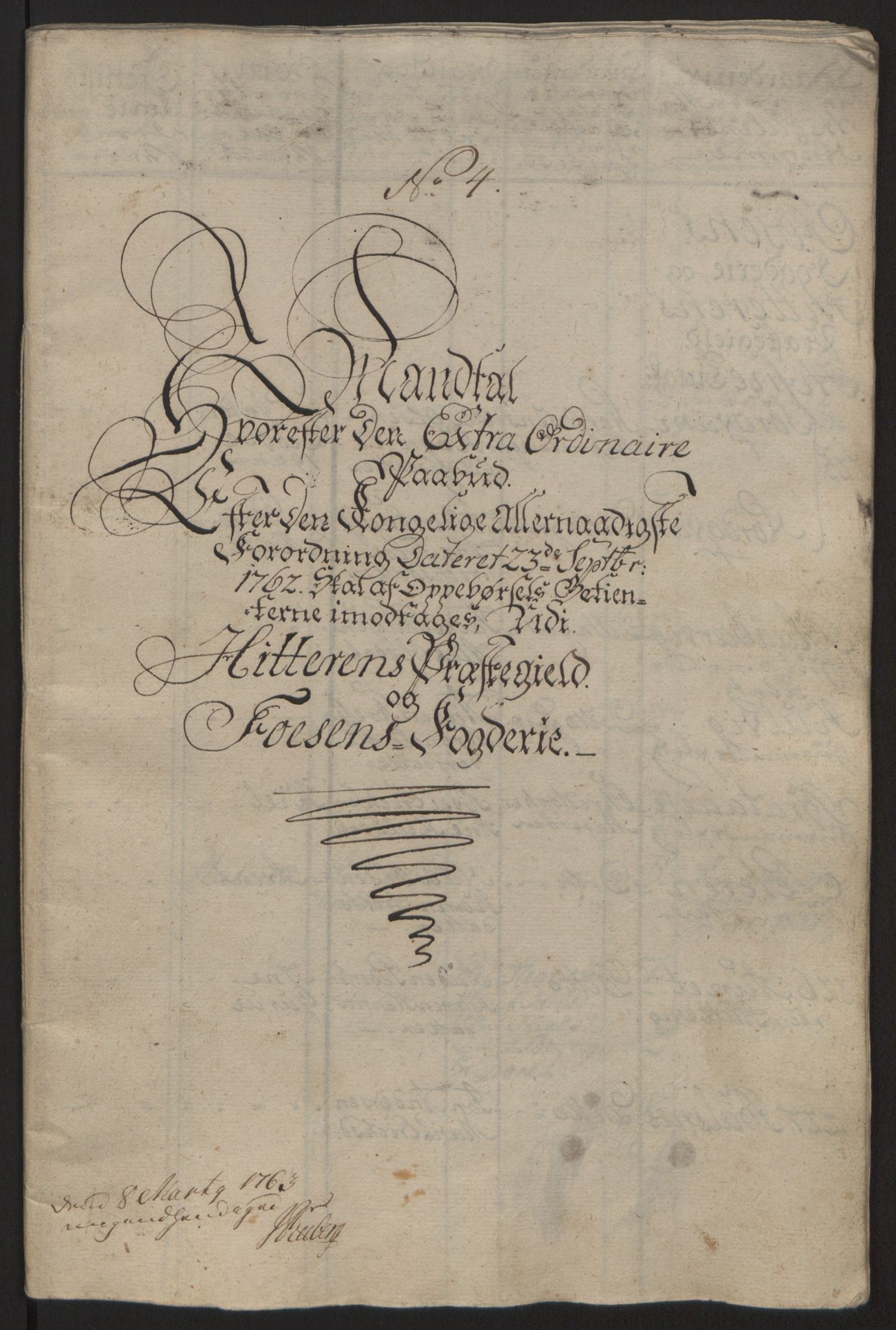 Rentekammeret inntil 1814, Reviderte regnskaper, Fogderegnskap, RA/EA-4092/R57/L3930: Ekstraskatten Fosen, 1762-1763, p. 368