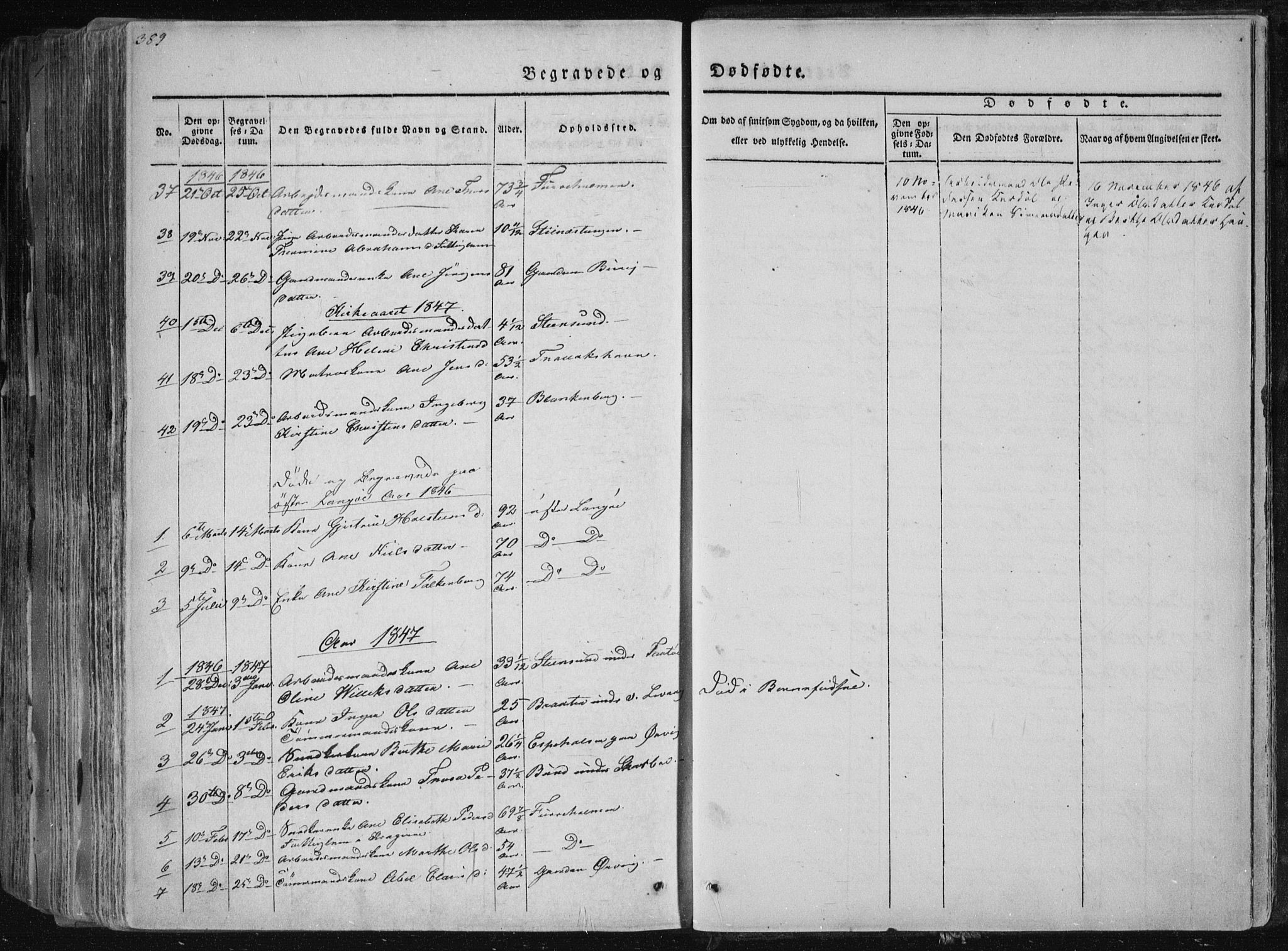 Sannidal kirkebøker, AV/SAKO-A-296/F/Fa/L0006: Parish register (official) no. 6, 1831-1847, p. 389