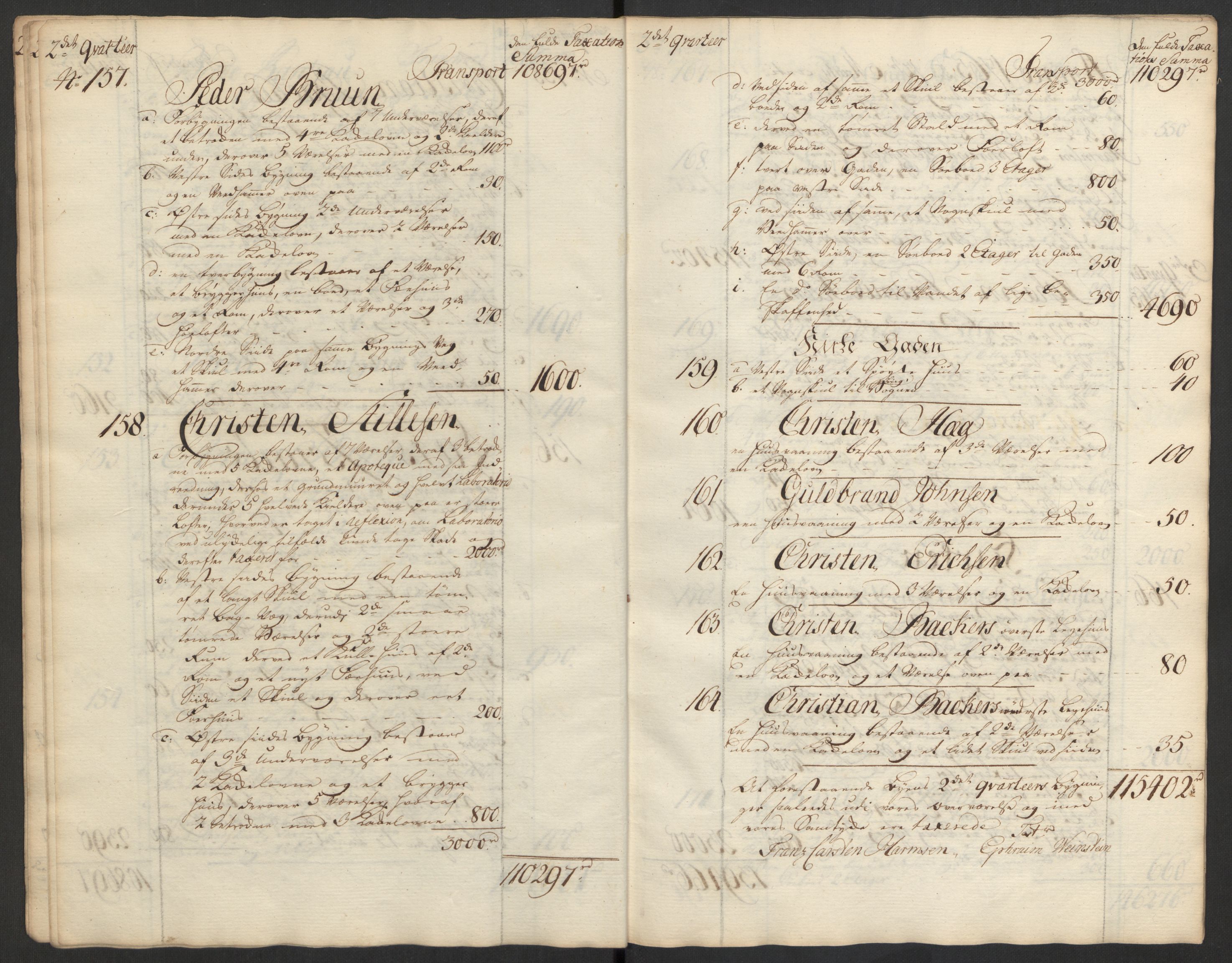 Kommersekollegiet, Brannforsikringskontoret 1767-1814, RA/EA-5458/F/Fa/L0008/0001: Bragernes / Branntakstprotokoll, 1765