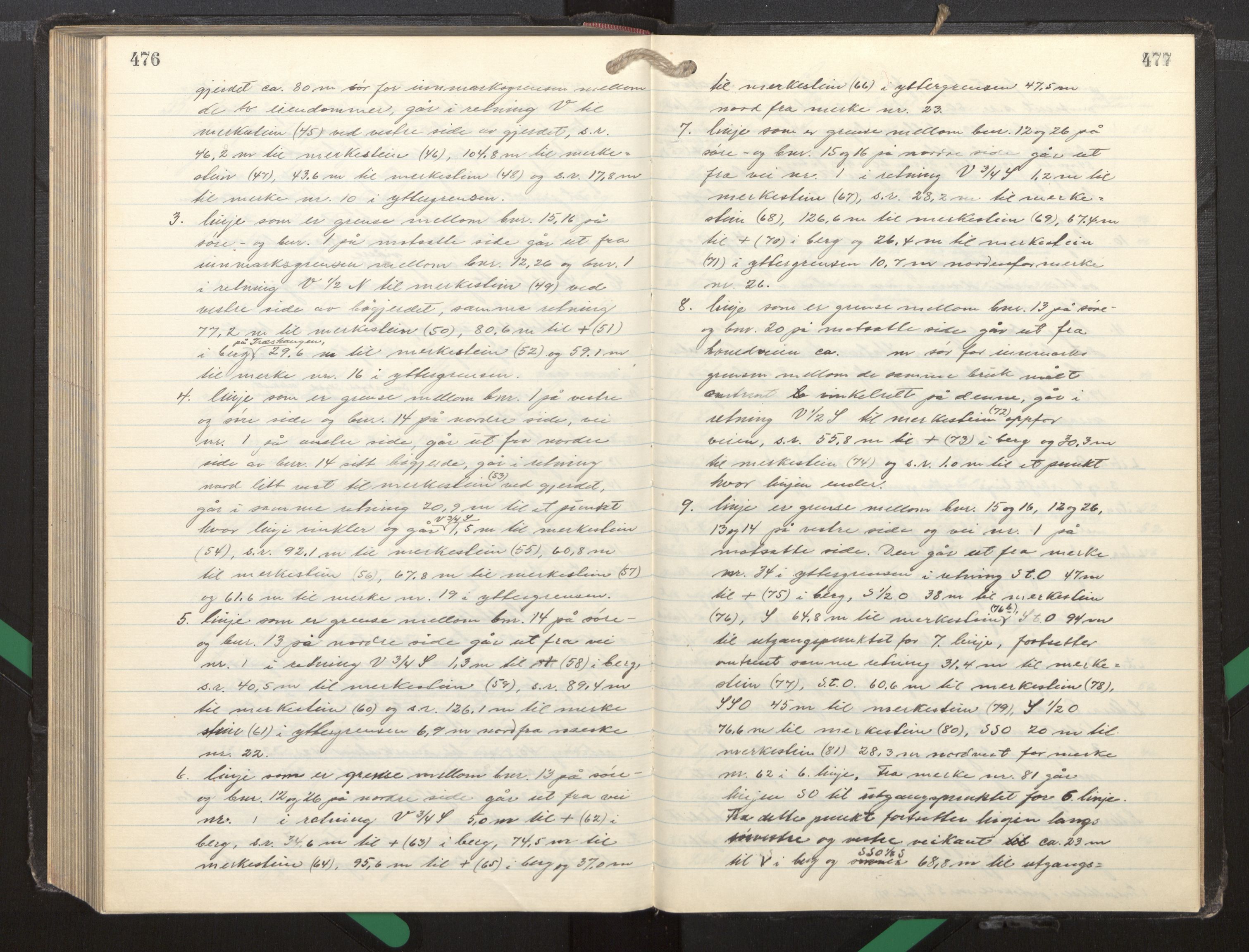 Hordaland jordskiftedøme - I Nordhordland jordskiftedistrikt, AV/SAB-A-6801/A/Aa/L0051: Forhandlingsprotokoll, 1944-1950, p. 476-477