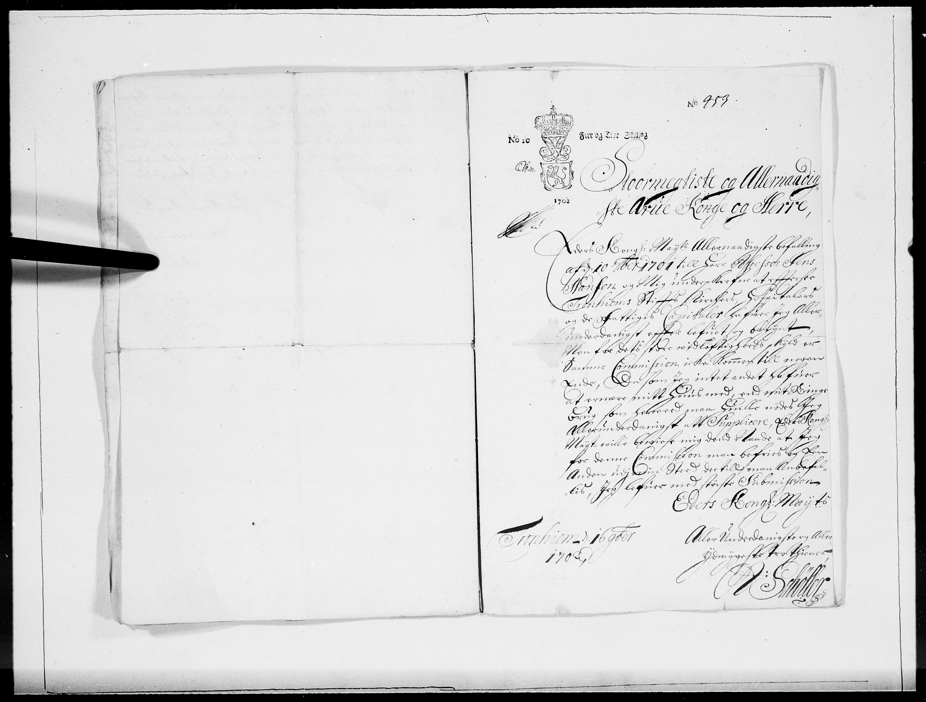Danske Kanselli 1572-1799, AV/RA-EA-3023/F/Fc/Fcc/Fcca/L0057: Norske innlegg 1572-1799, 1704, p. 14