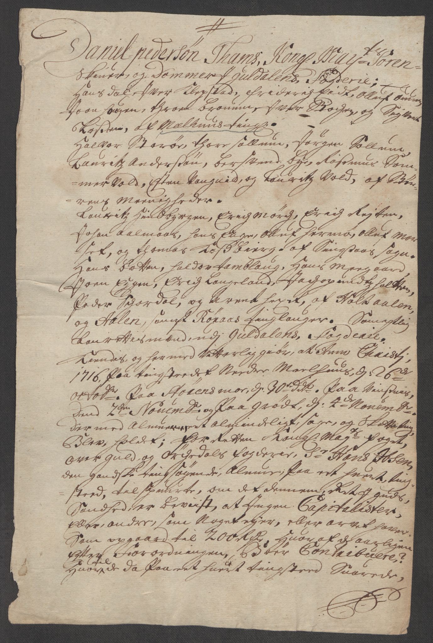 Rentekammeret inntil 1814, Reviderte regnskaper, Fogderegnskap, AV/RA-EA-4092/R60/L3968: Fogderegnskap Orkdal og Gauldal, 1716, p. 53