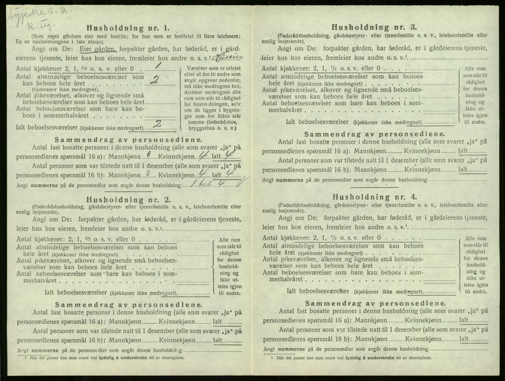 SAKO, 1920 census for Andebu, 1920, p. 208