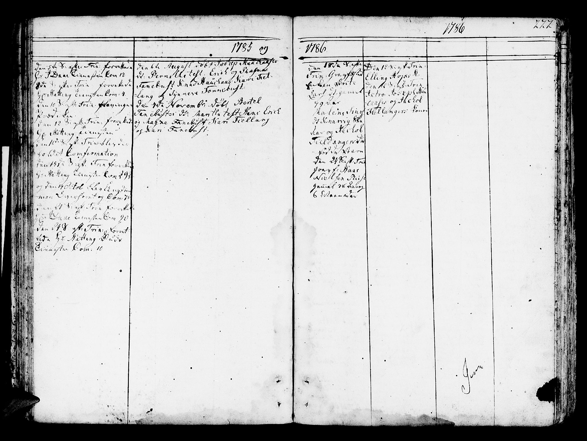 Lindås Sokneprestembete, AV/SAB-A-76701/H/Haa/Haaa/L0004: Parish register (official) no. A 4, 1764-1791, p. 222