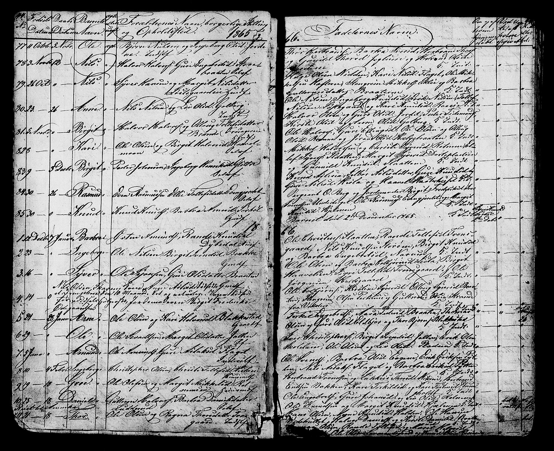Gol kirkebøker, SAKO/A-226/G/Ga/L0002: Parish register (copy) no. I 2, 1860-1887, p. 44-45