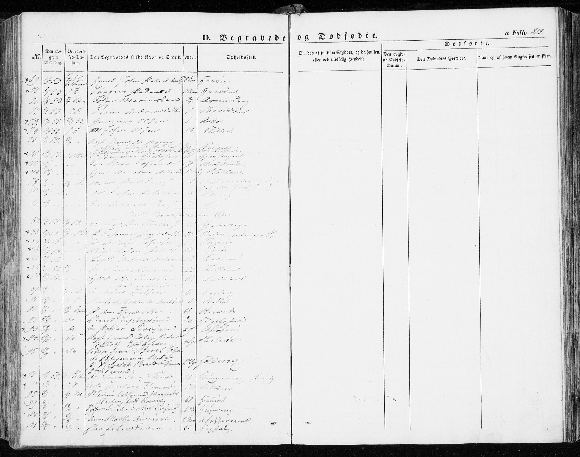 Ministerialprotokoller, klokkerbøker og fødselsregistre - Sør-Trøndelag, AV/SAT-A-1456/634/L0530: Parish register (official) no. 634A06, 1852-1860, p. 313