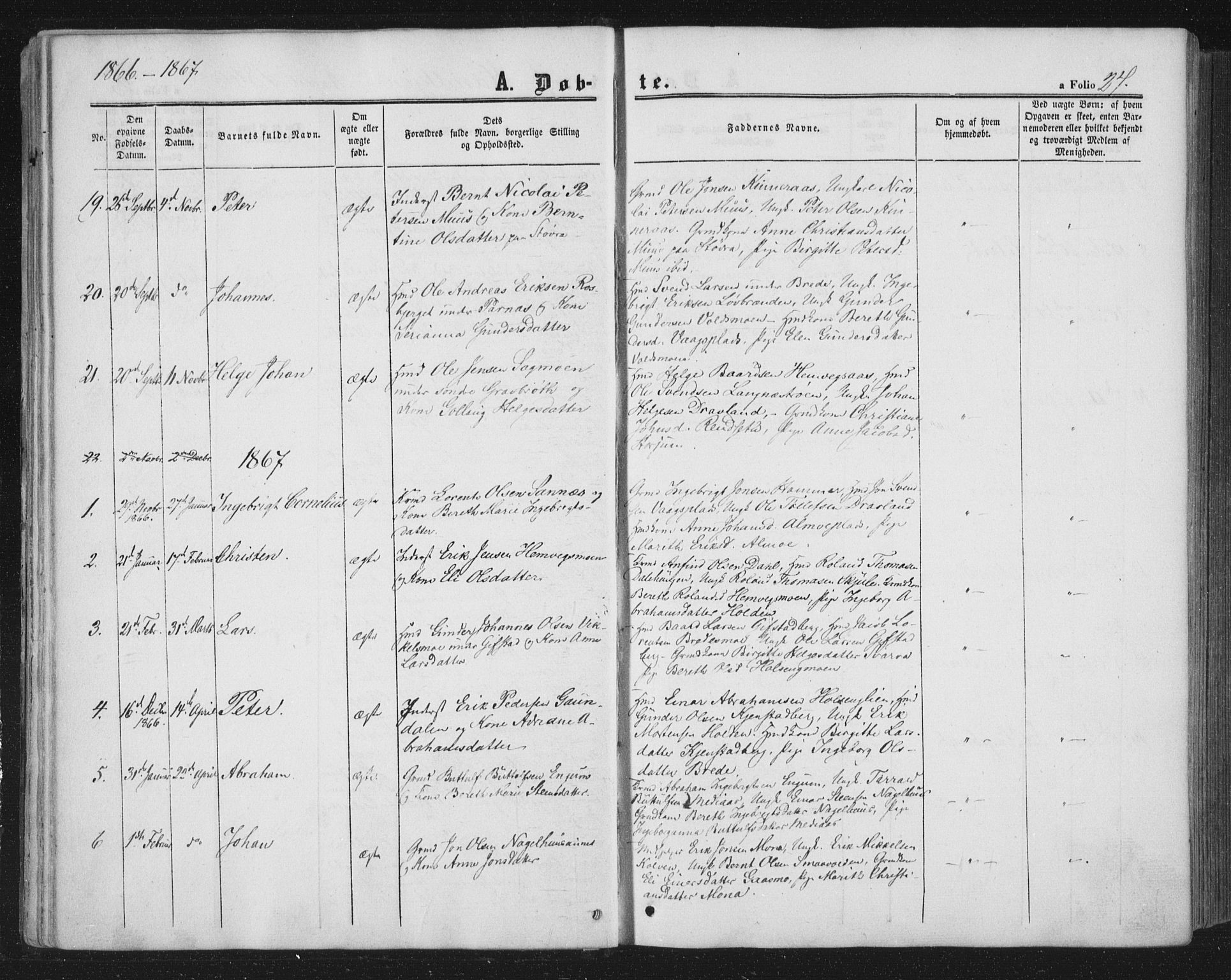 Ministerialprotokoller, klokkerbøker og fødselsregistre - Nord-Trøndelag, SAT/A-1458/749/L0472: Parish register (official) no. 749A06, 1857-1873, p. 27