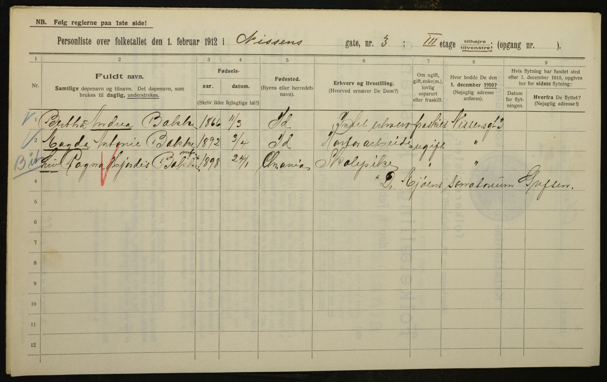 OBA, Municipal Census 1912 for Kristiania, 1912, p. 71756