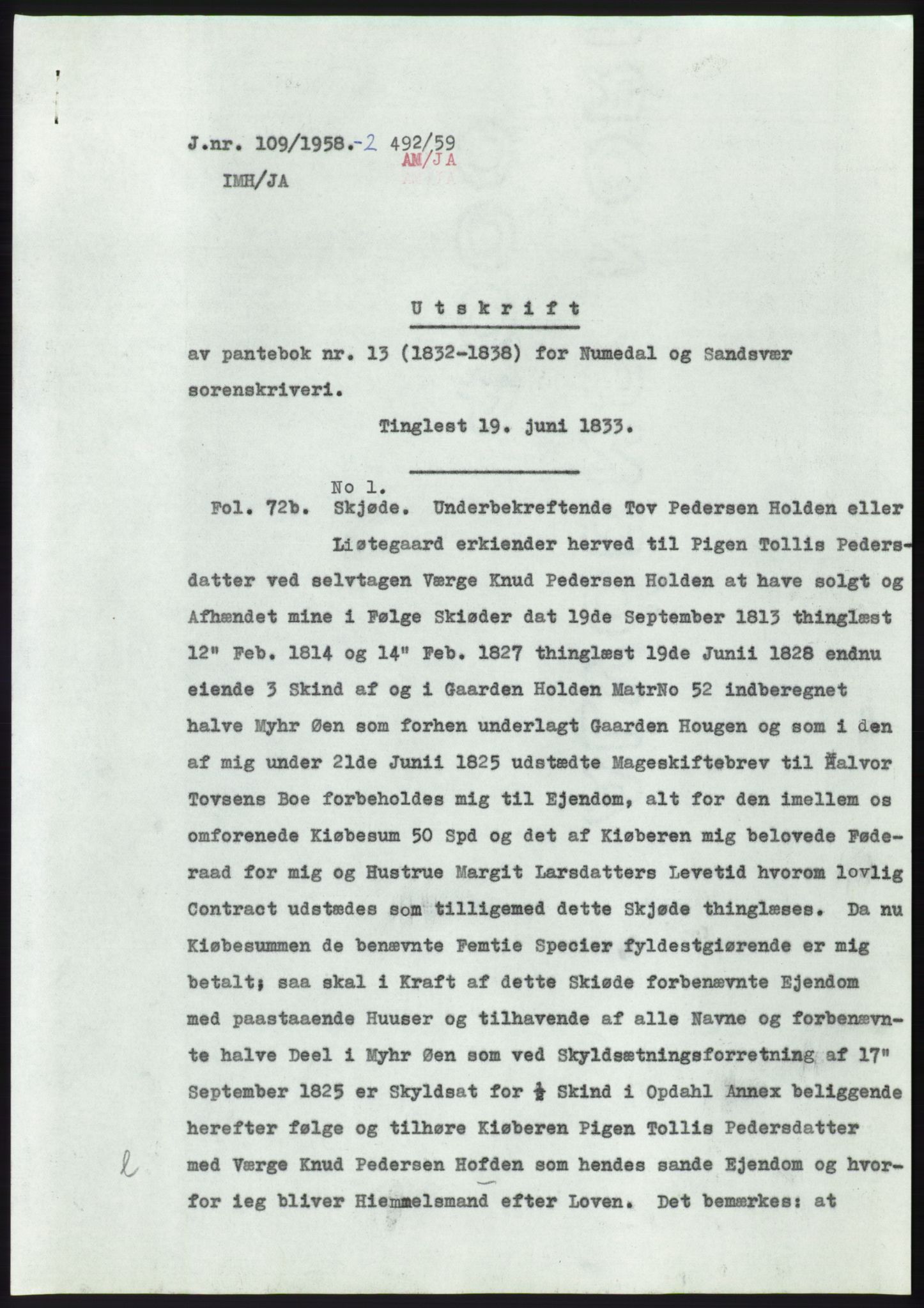 Statsarkivet i Kongsberg, SAKO/A-0001, 1957-1958, p. 348