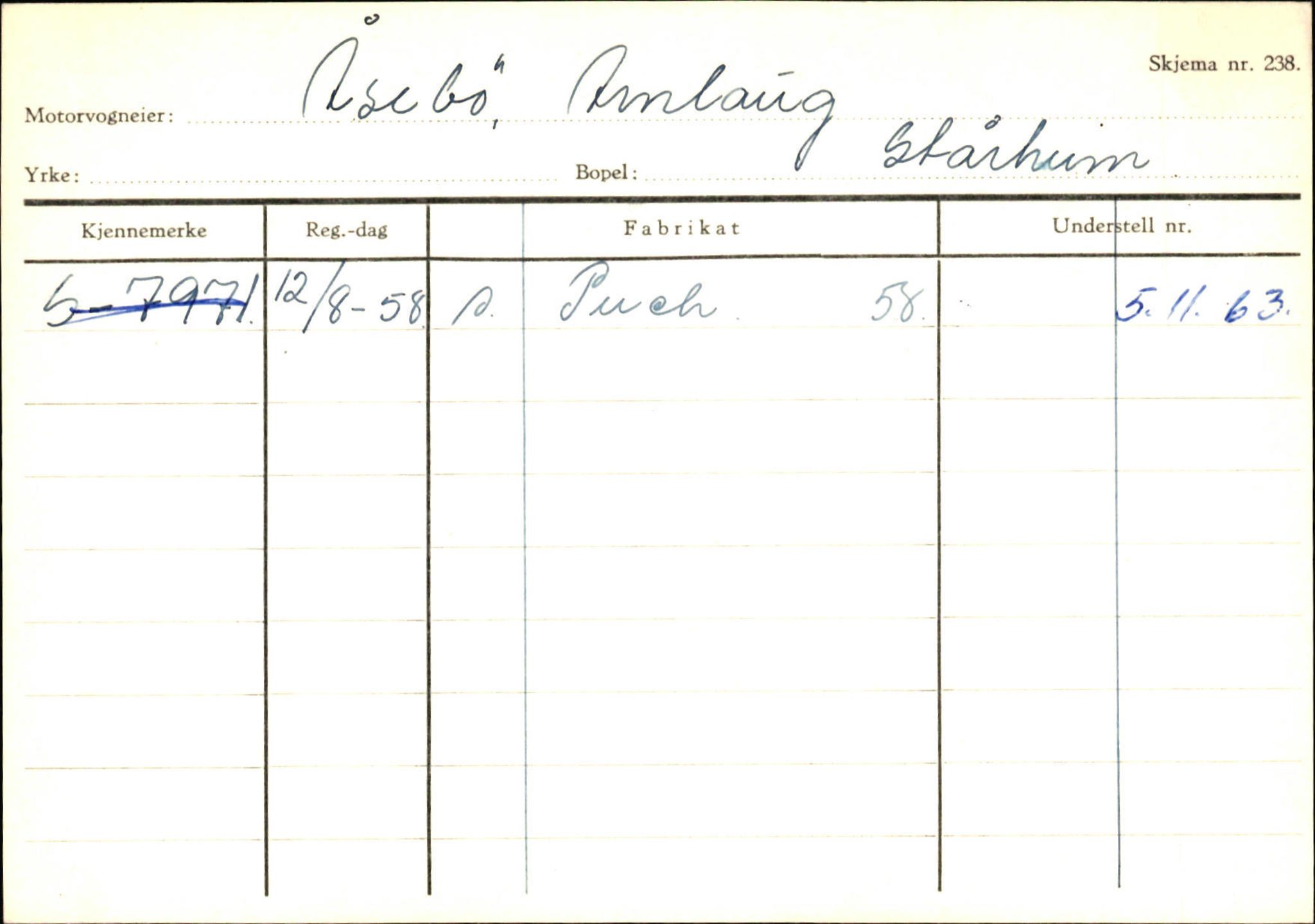 Statens vegvesen, Sogn og Fjordane vegkontor, AV/SAB-A-5301/4/F/L0130: Eigarregister Eid T-Å. Høyanger A-O, 1945-1975, p. 305