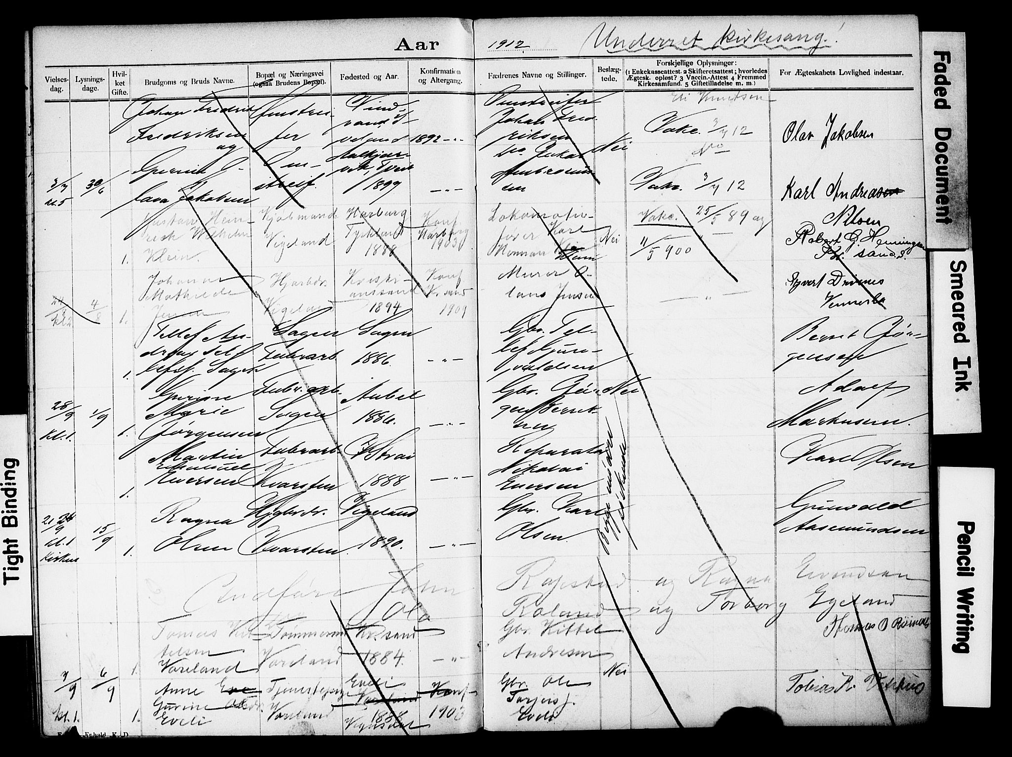 Vennesla sokneprestkontor, SAK/1111-0045/J/L0032/0004: Banns register no. II 5 2, 1892-1917, p. 69
