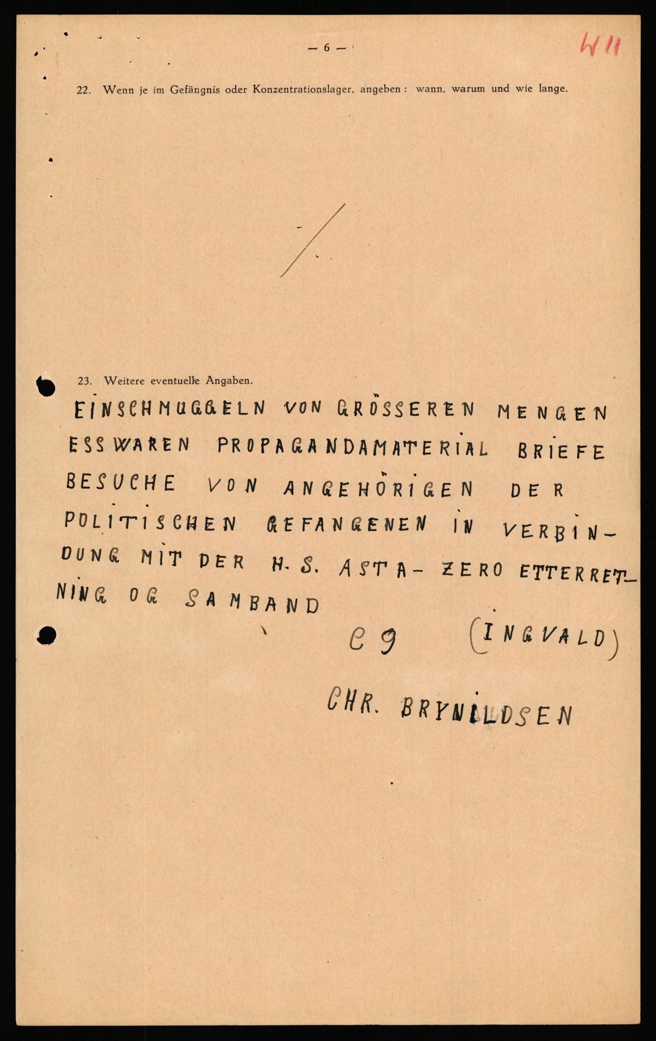 Forsvaret, Forsvarets overkommando II, AV/RA-RAFA-3915/D/Db/L0040: CI Questionaires. Tyske okkupasjonsstyrker i Norge. Østerrikere., 1945-1946, p. 420