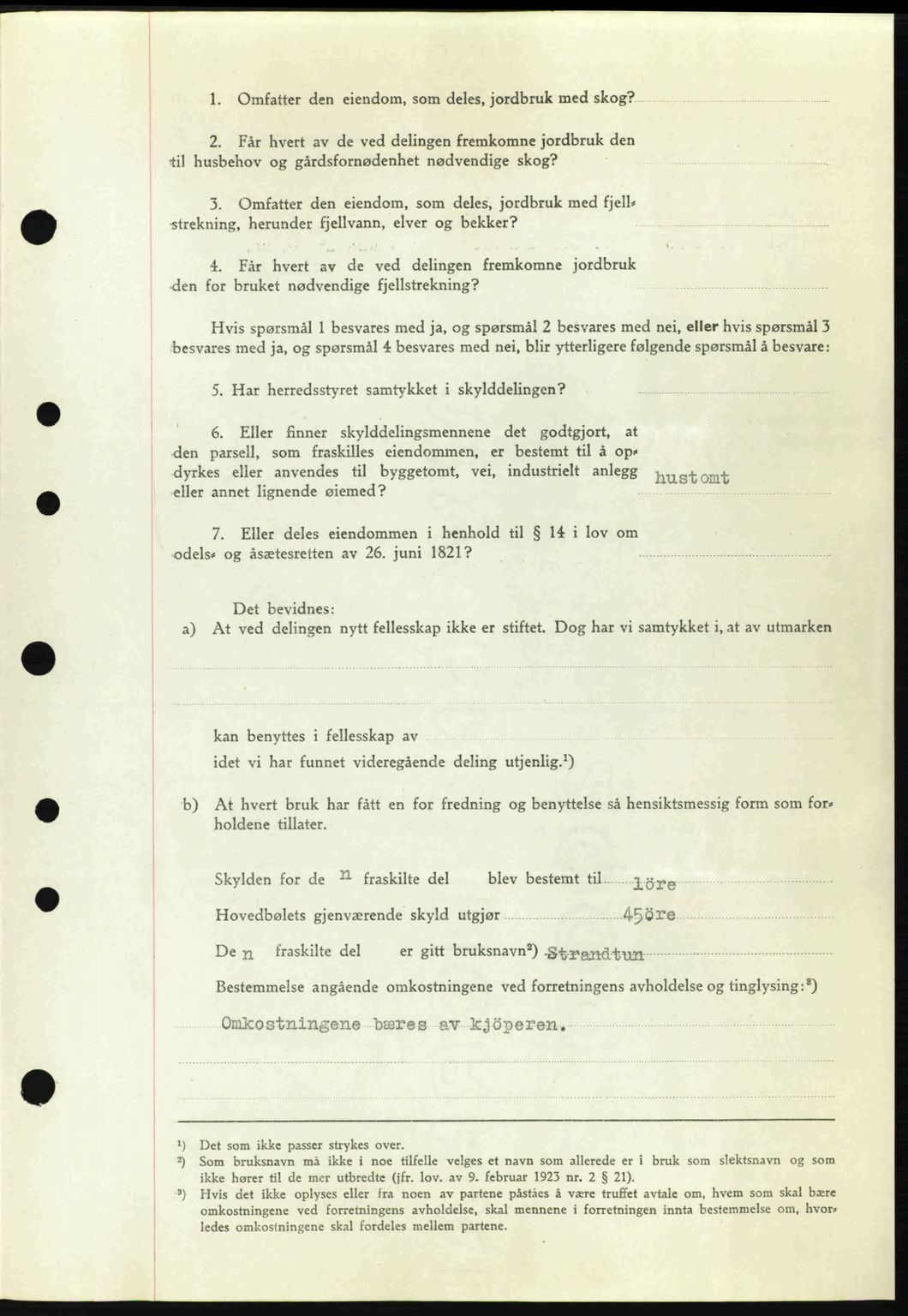 Tønsberg sorenskriveri, AV/SAKO-A-130/G/Ga/Gaa/L0012: Mortgage book no. A12, 1942-1943, Diary no: : 3022/1942