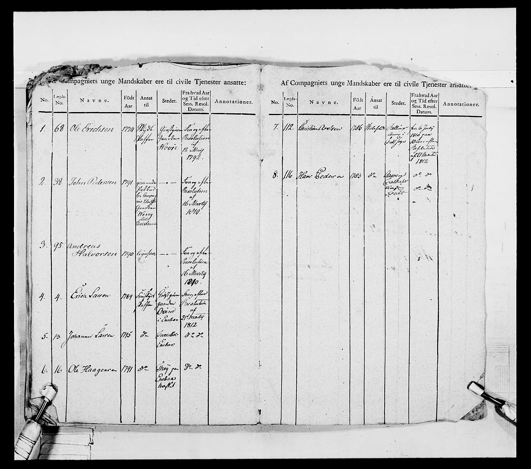 Generalitets- og kommissariatskollegiet, Det kongelige norske kommissariatskollegium, AV/RA-EA-5420/E/Eh/L0050: Akershusiske skarpskytterregiment, 1812, p. 268