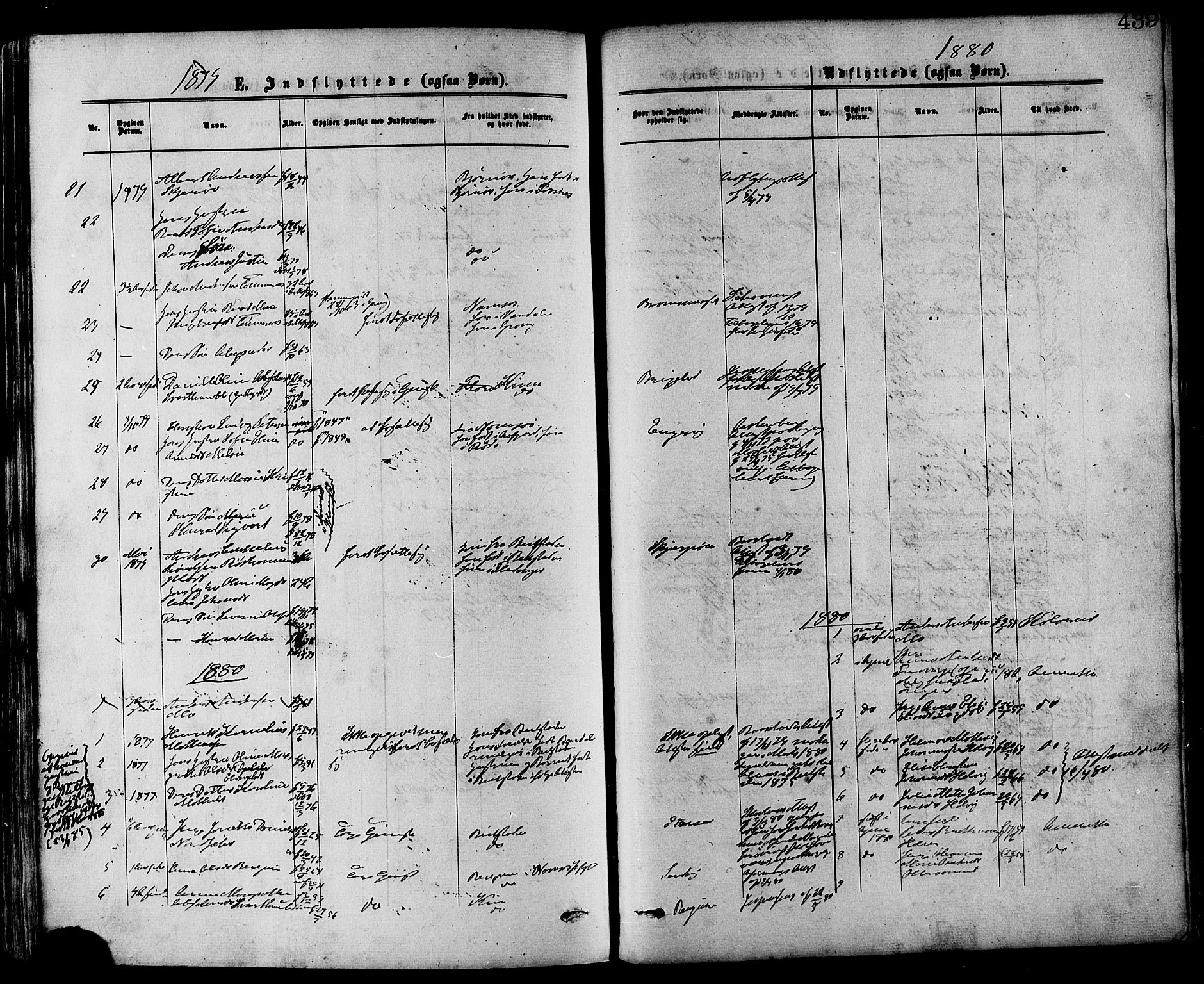 Ministerialprotokoller, klokkerbøker og fødselsregistre - Nord-Trøndelag, SAT/A-1458/773/L0616: Parish register (official) no. 773A07, 1870-1887, p. 439