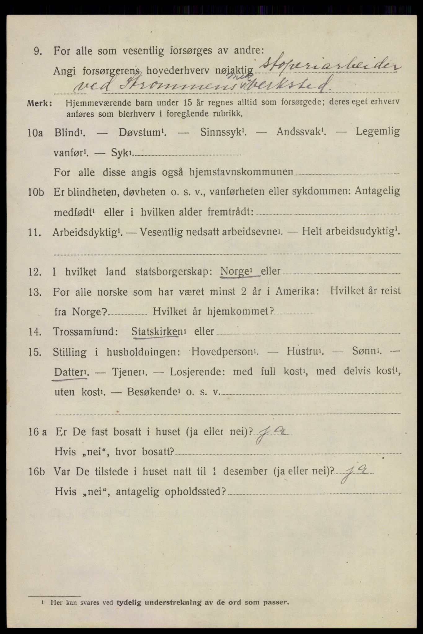 SAO, 1920 census for Skedsmo, 1920, p. 9298