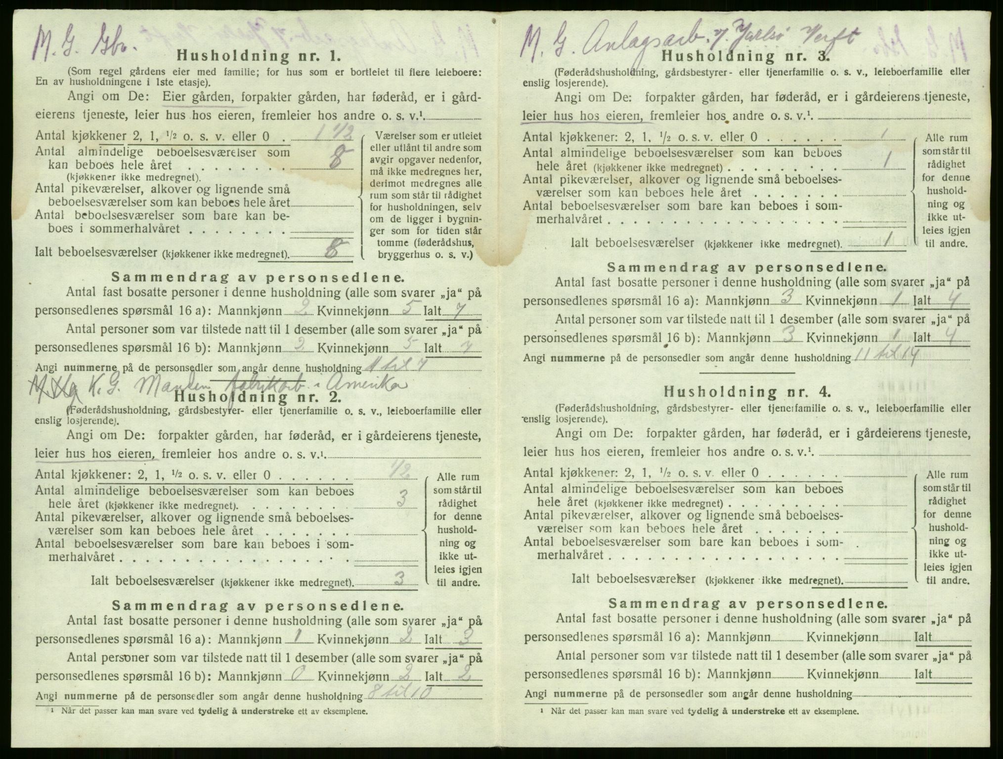 SAKO, 1920 census for Sem, 1920, p. 2051