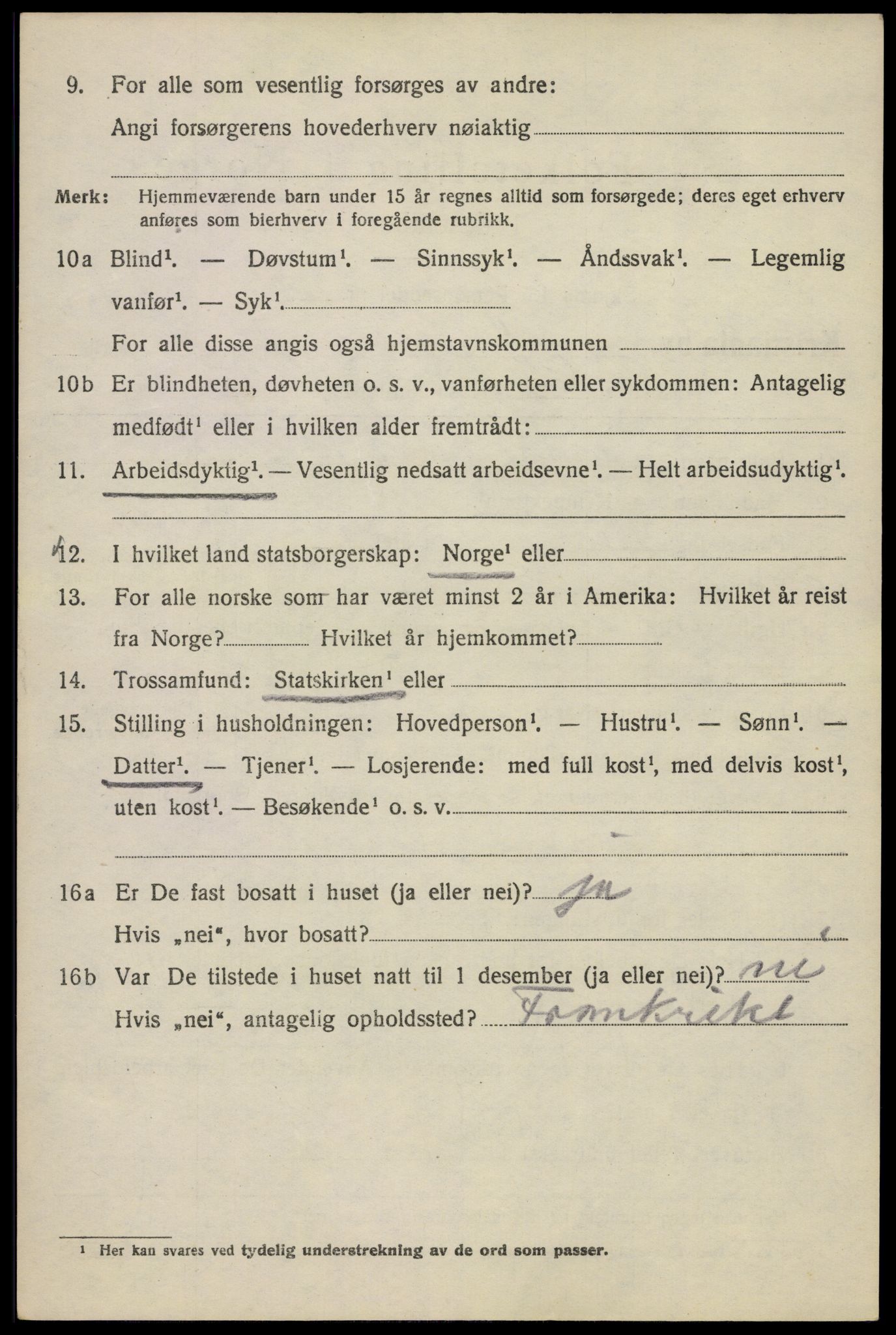 SAO, 1920 census for Kristiania, 1920, p. 267636