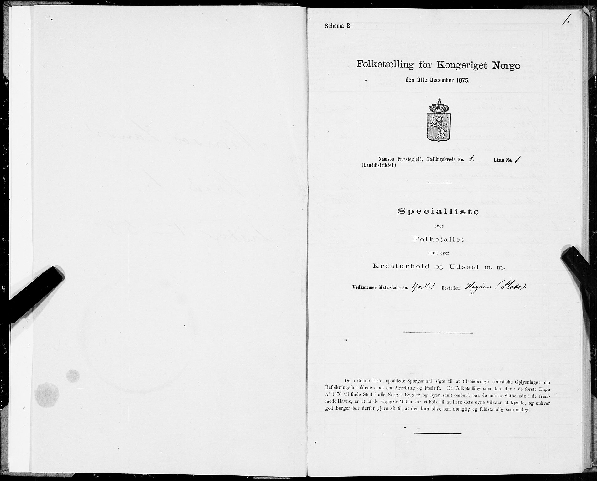 SAT, 1875 census for 1745L Namsos/Vemundvik og Sævik, 1875, p. 1001