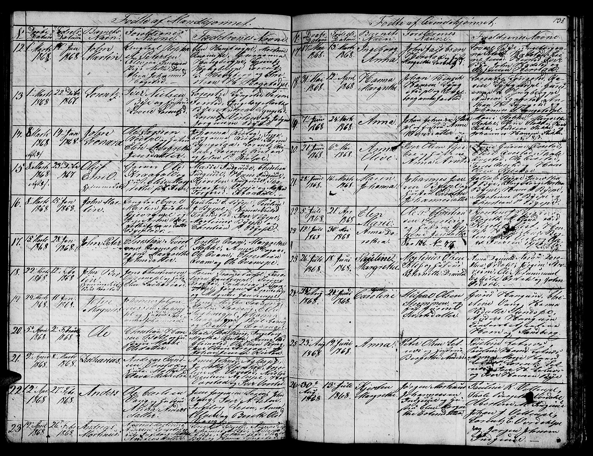 Ministerialprotokoller, klokkerbøker og fødselsregistre - Nord-Trøndelag, AV/SAT-A-1458/730/L0299: Parish register (copy) no. 730C02, 1849-1871, p. 135