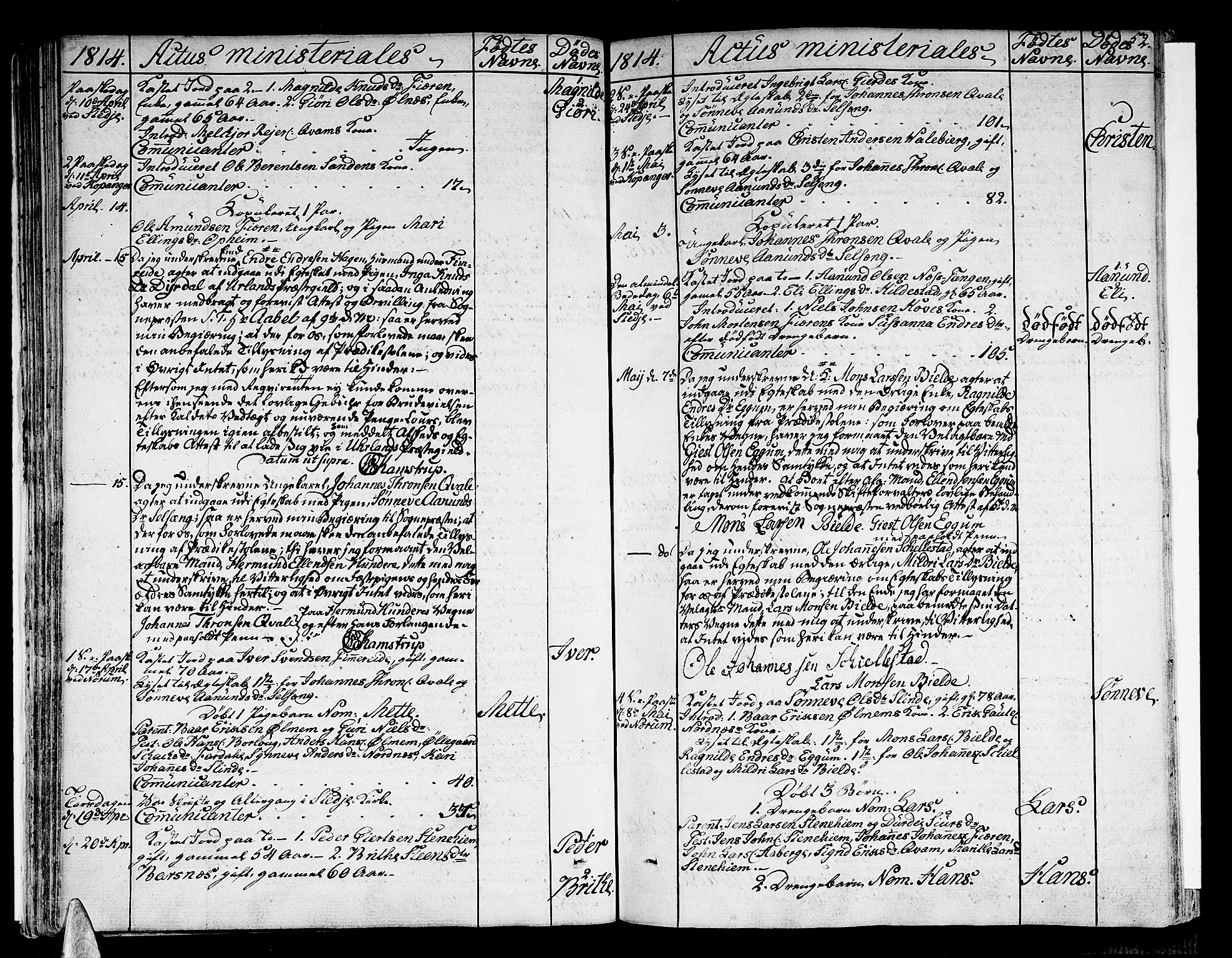 Sogndal sokneprestembete, SAB/A-81301/H/Haa/Haaa/L0009: Parish register (official) no. A 9, 1809-1821, p. 52