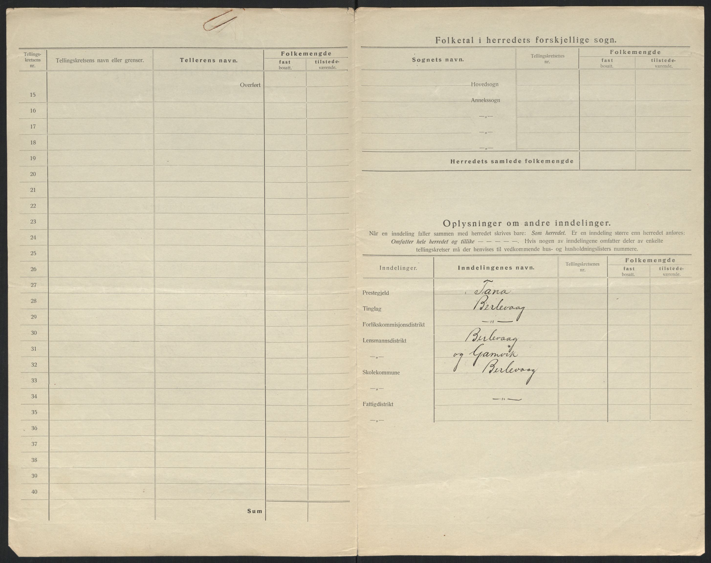 SATØ, 1920 census for Berlevåg, 1920, p. 5