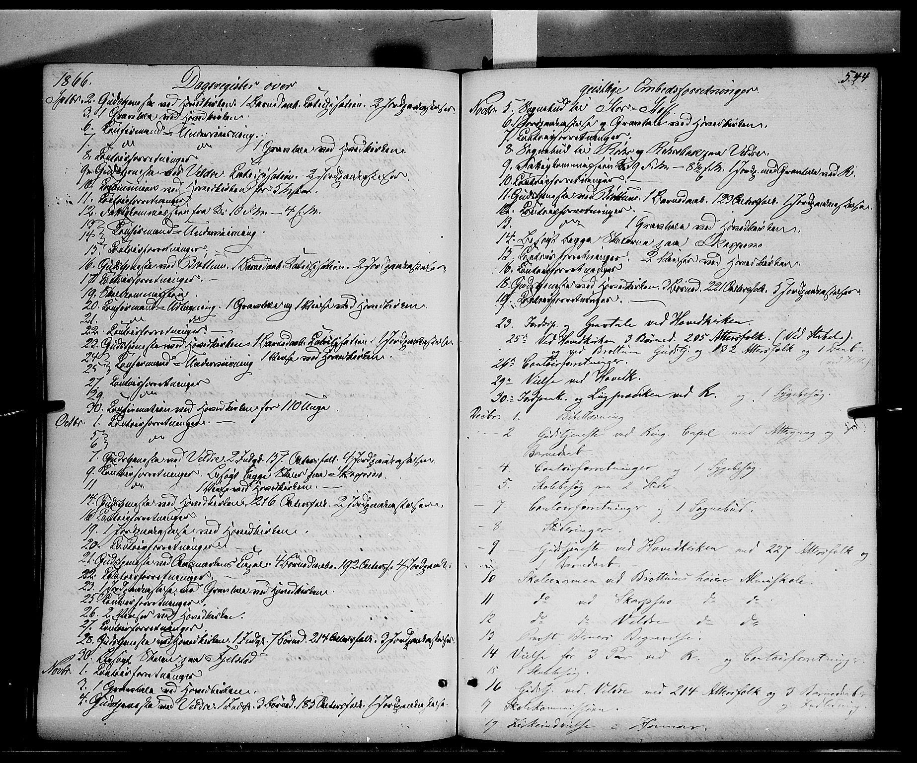 Ringsaker prestekontor, AV/SAH-PREST-014/K/Ka/L0010: Parish register (official) no. 10, 1861-1869, p. 544