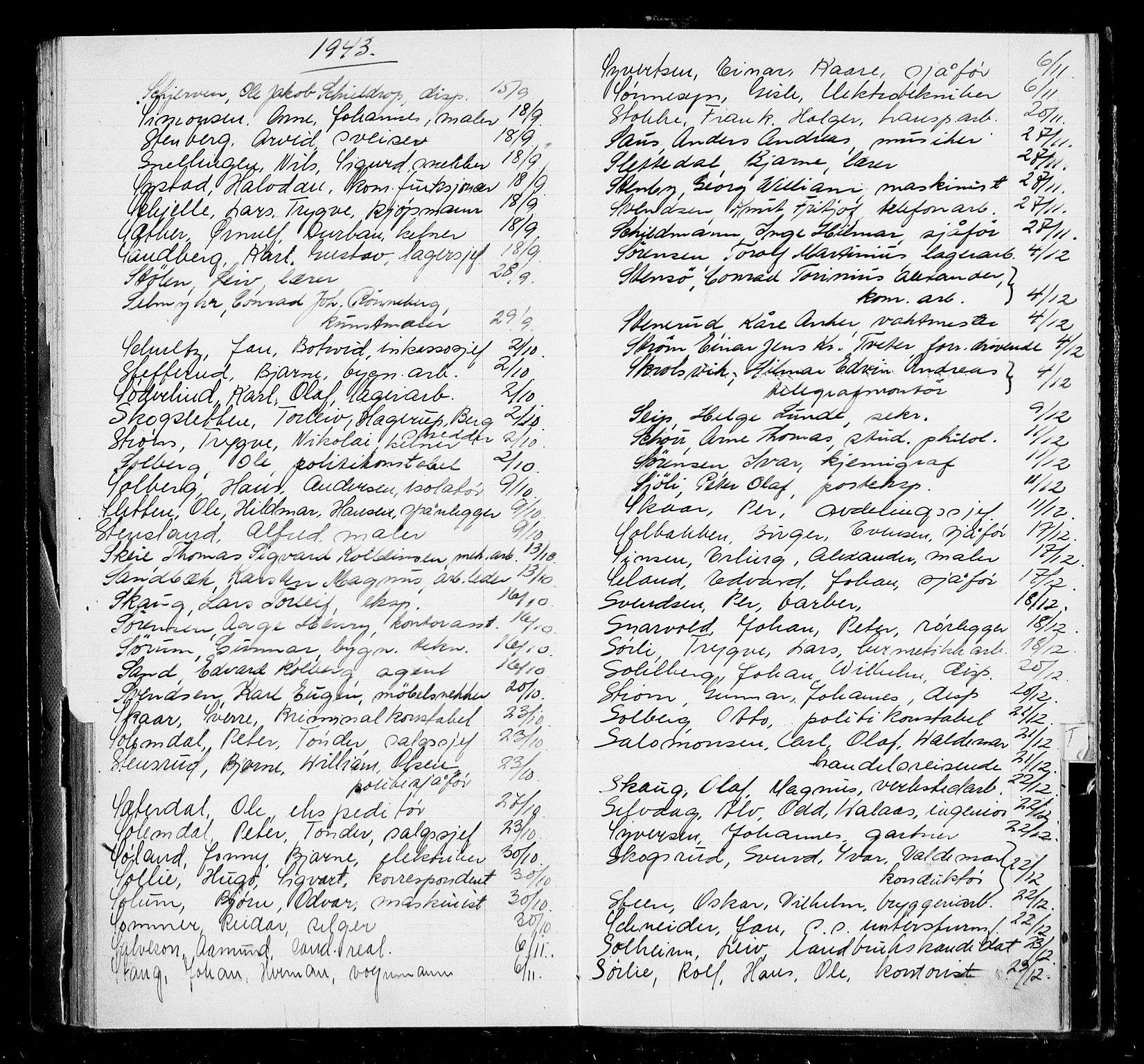 Oslo byfogd avd. I, AV/SAO-A-10220/L/La/L0006: Vigselsregister, 1943-1946, p. 112