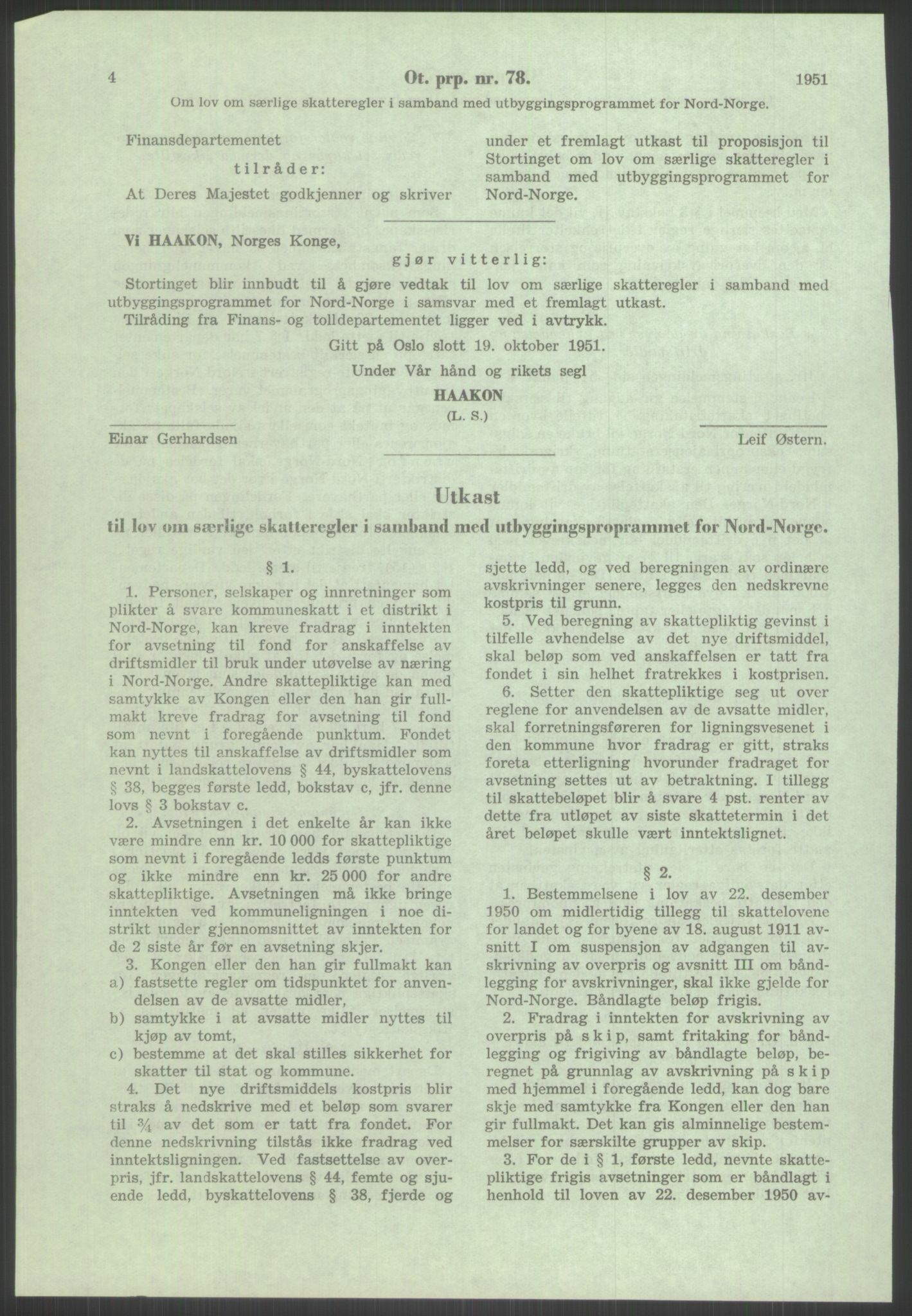 Høyres Hovedorganisasjon, RA/PA-0583/1/D/Dd/L0131: 21 Stortinget/23 Statsministeren. Regjeringen, 1951-1965, p. 1226