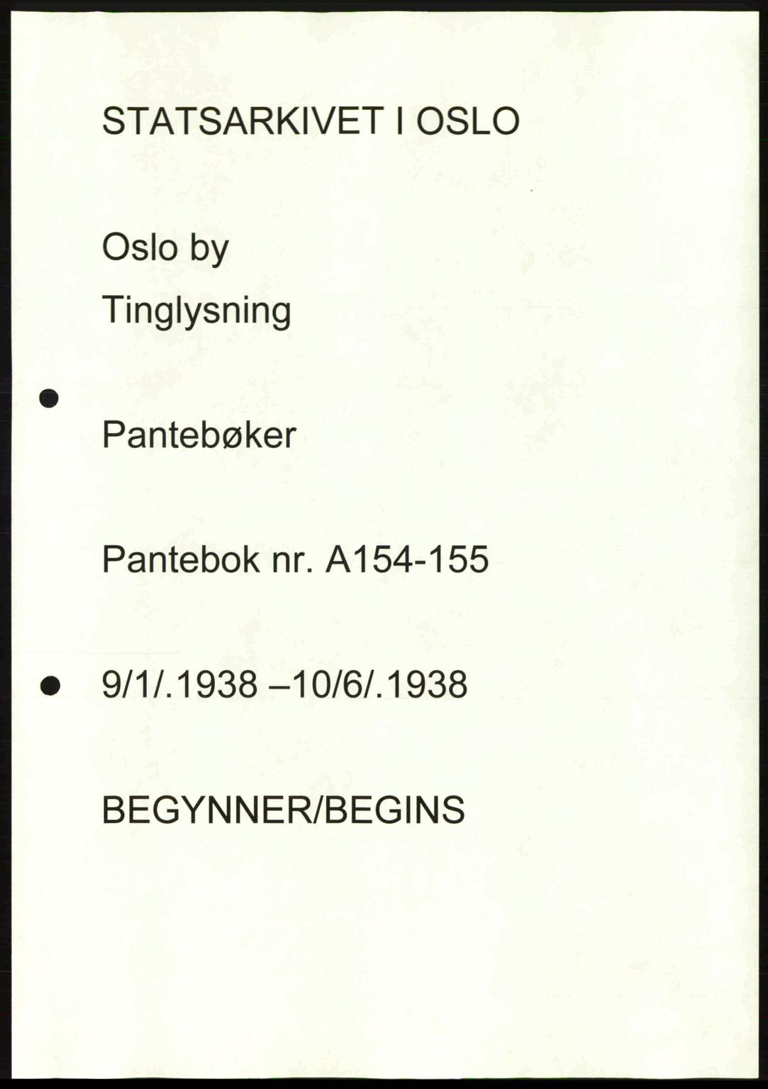 Aker herredsskriveri, SAO/A-10896/G/Gb/Gba/Gbab/L0025: Mortgage book no. A154-155, 1938-1938