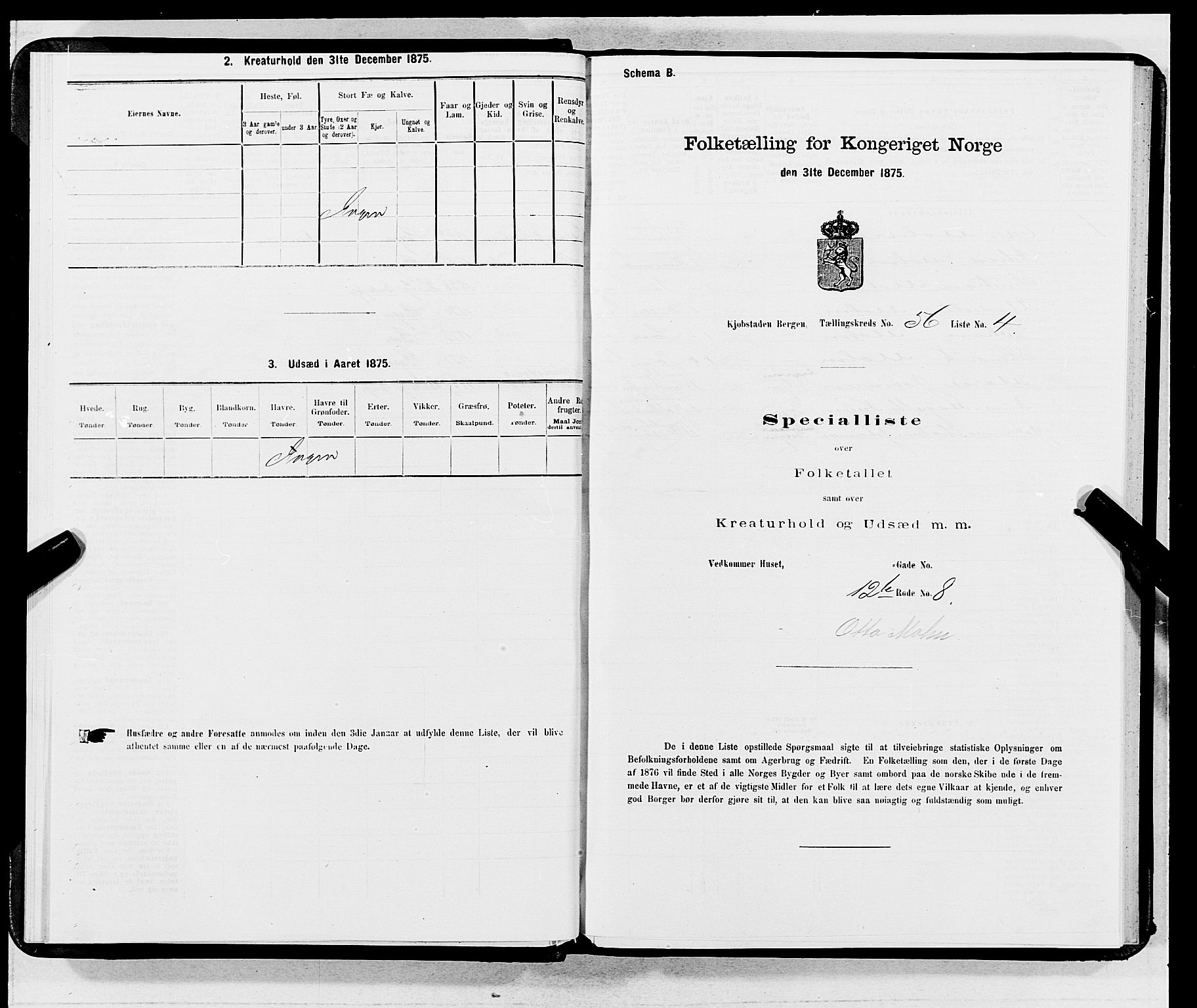 SAB, 1875 census for 1301 Bergen, 1875, p. 2962