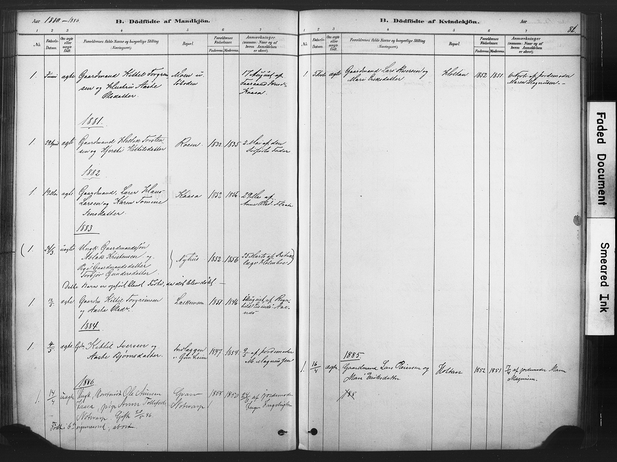 Sauherad kirkebøker, SAKO/A-298/F/Fb/L0002: Parish register (official) no. II 2, 1878-1901, p. 81