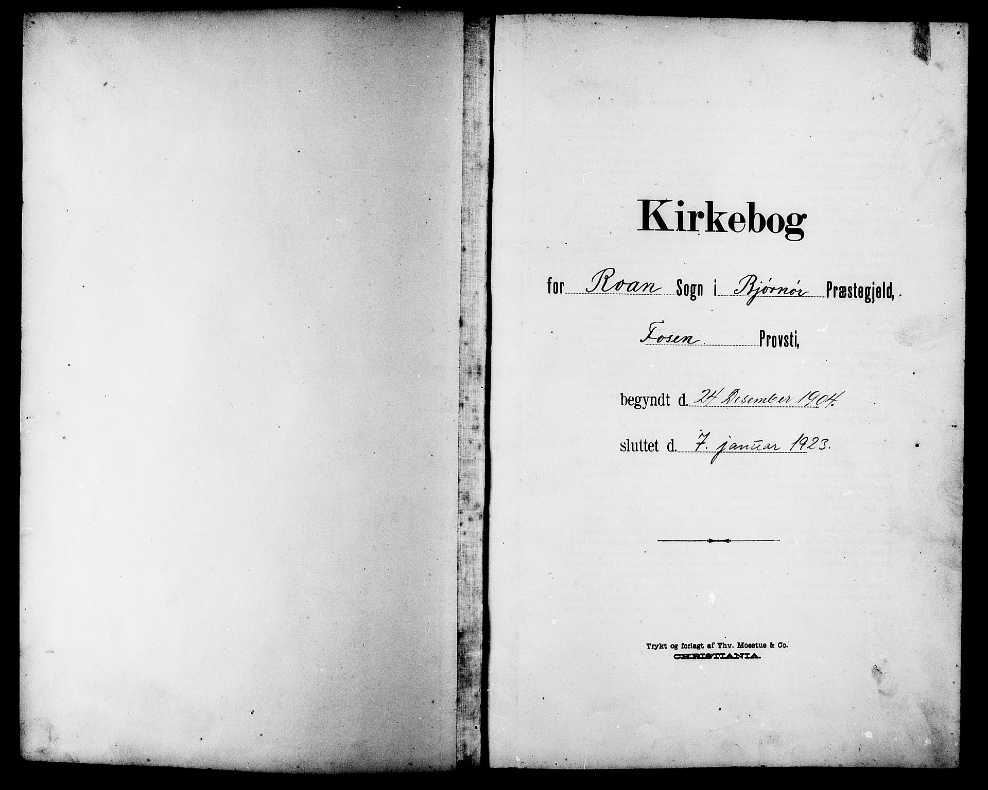 Ministerialprotokoller, klokkerbøker og fødselsregistre - Sør-Trøndelag, SAT/A-1456/657/L0717: Parish register (copy) no. 657C04, 1904-1923