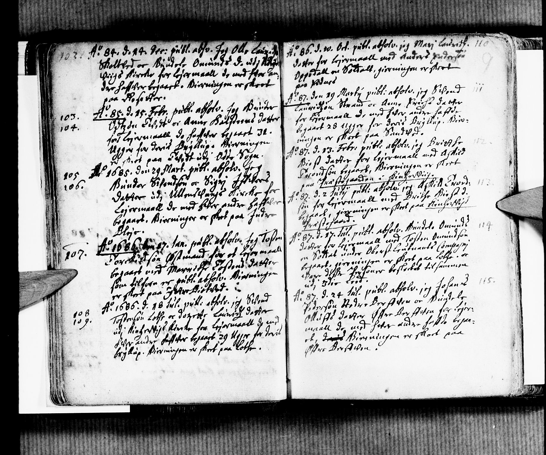 Ullensvang sokneprestembete, SAB/A-78701/H/Haa: Parish register (official) no. A 2, 1669-1732, p. 9