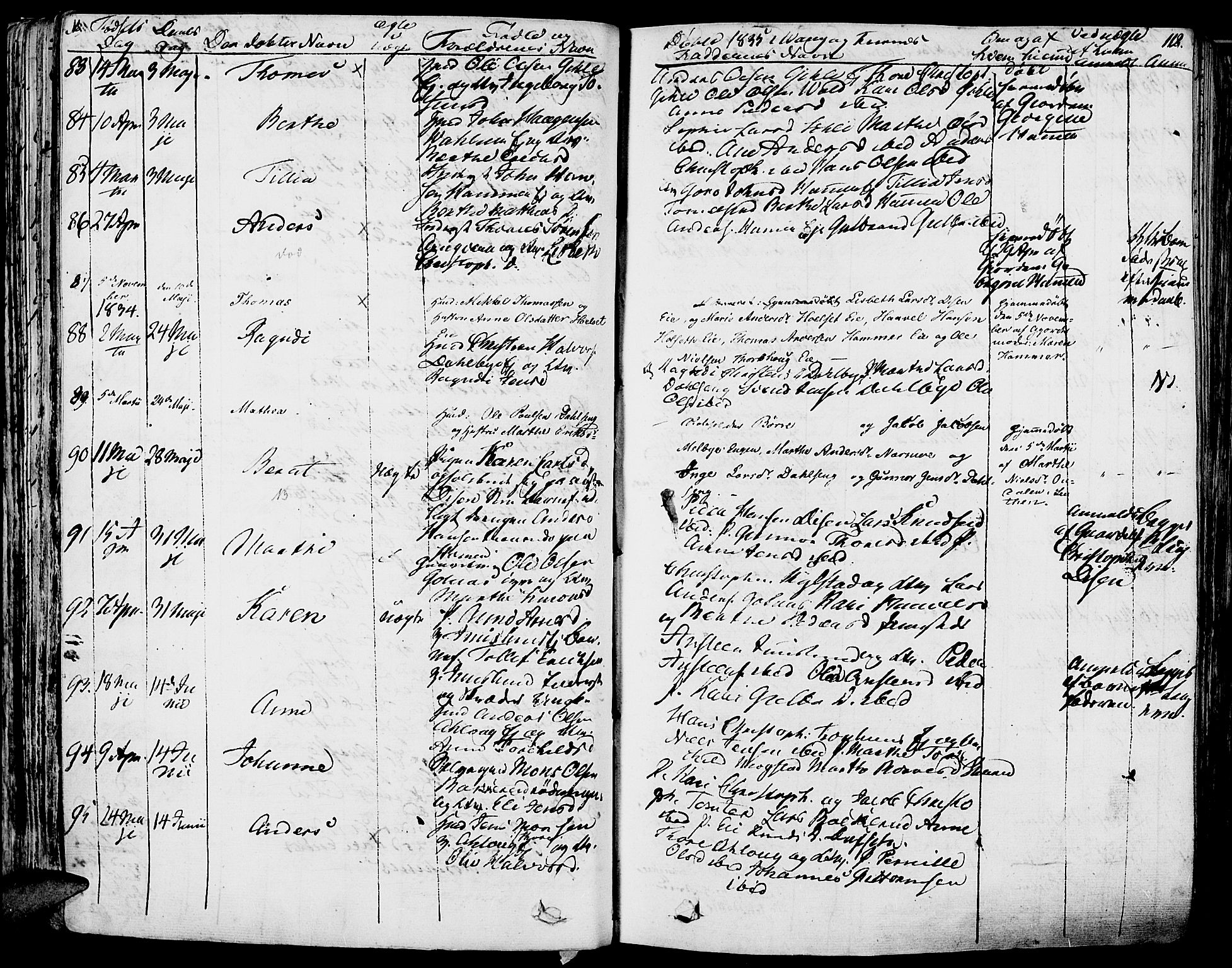 Vang prestekontor, Hedmark, AV/SAH-PREST-008/H/Ha/Haa/L0009: Parish register (official) no. 9, 1826-1841, p. 112